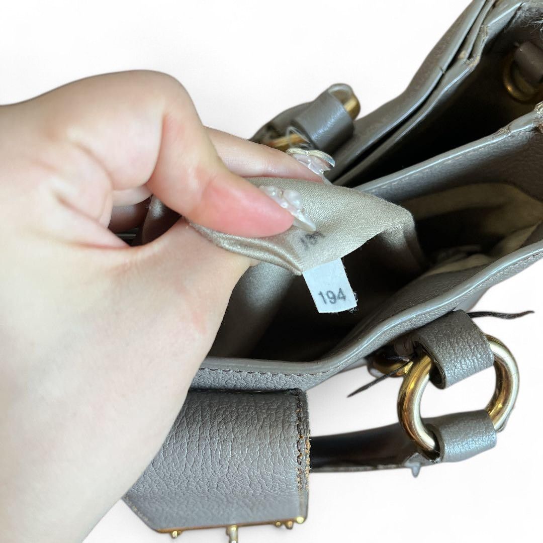 Miu Miu Miu Miu - Madras Leather Handbag Gray Shoulder Bag Size ONE SIZE - 8 Thumbnail