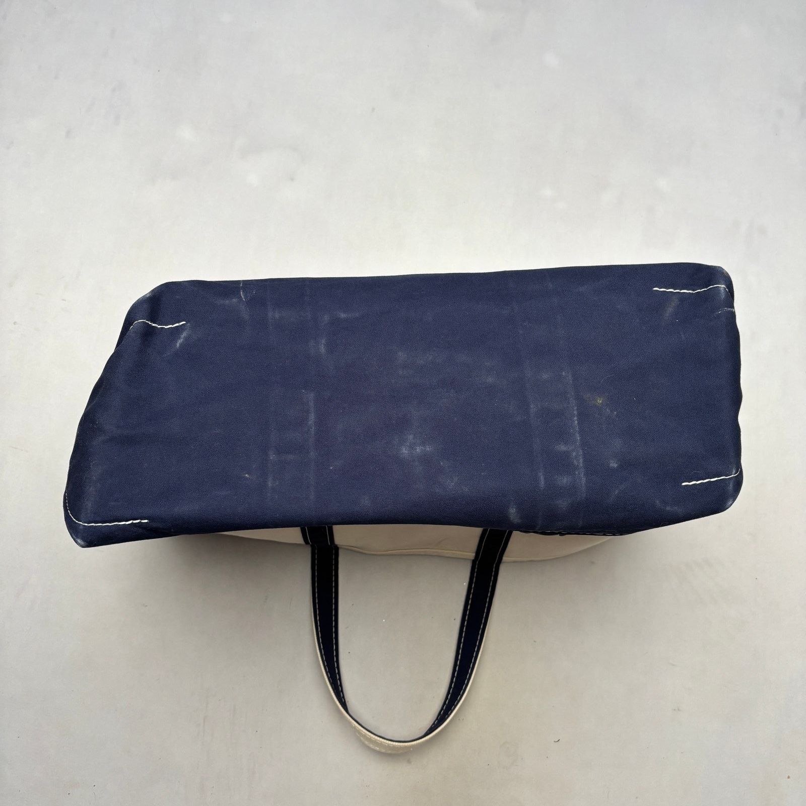 L.L. Bean Vintage 90s LL Bean Boat and Tote Canvas Bag Beach Grocery Size ONE SIZE - 4 Thumbnail