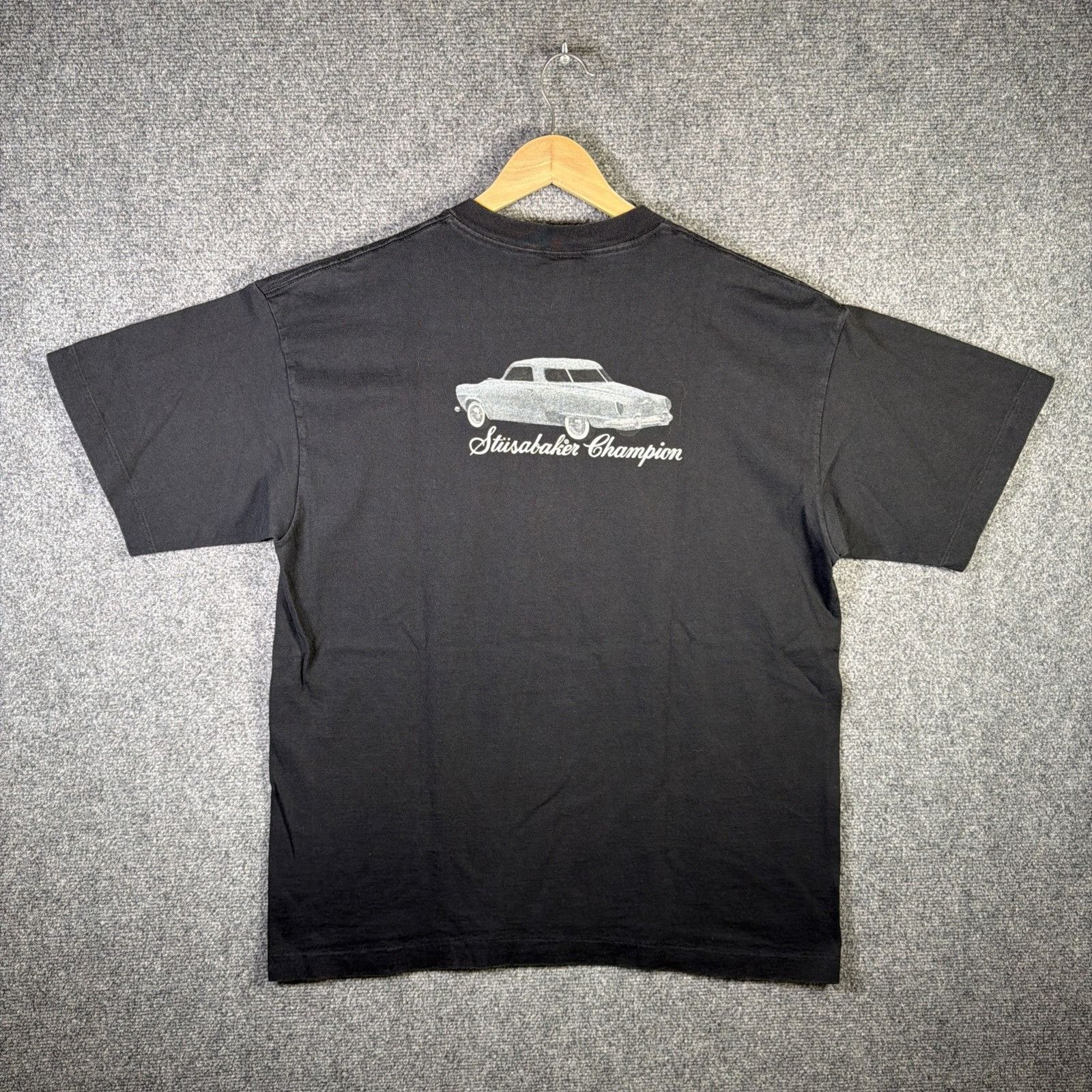 Stussy Vintage Stussy Shirt XL Black 90s Stusabaker Champion Size US XL / EU 56 / 4 - 6 Thumbnail