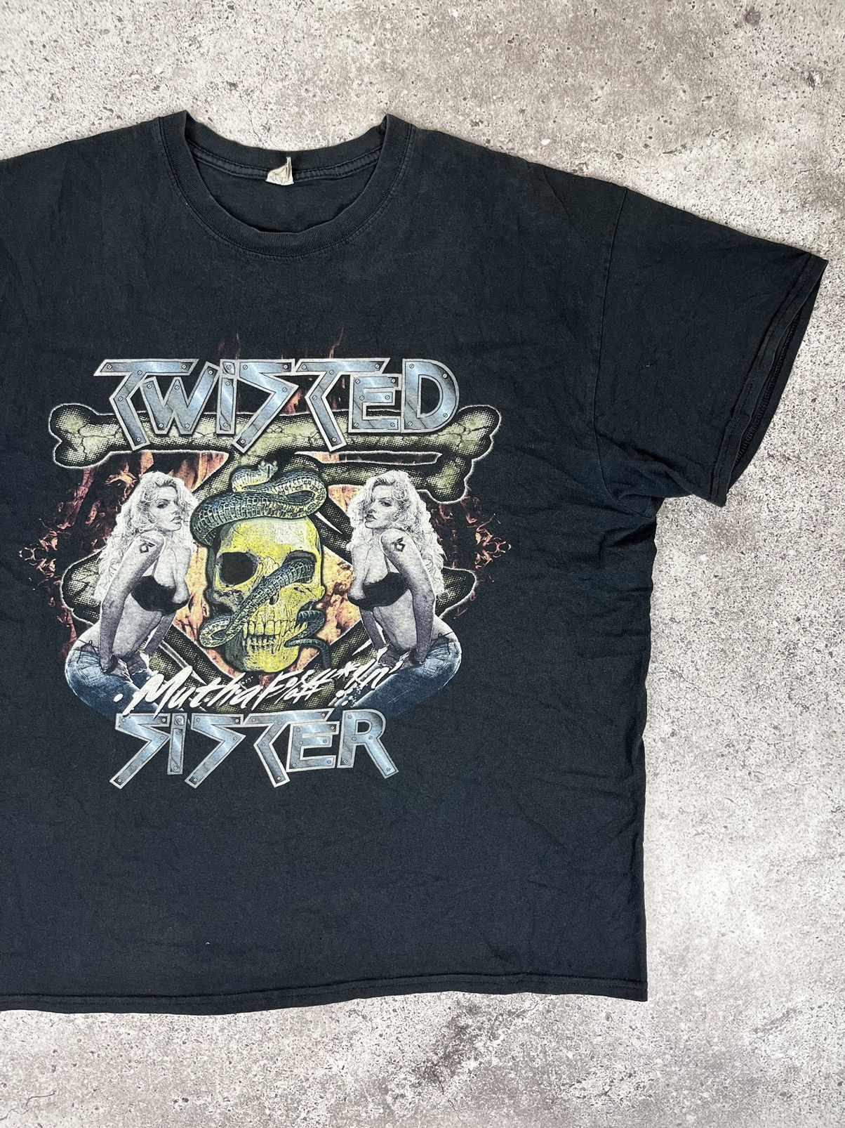 Band Tees × Vintage Twisted Sister Vintage 00s T Shirt y2k Size US XL / EU 56 / 4 - 2 Thumbnail