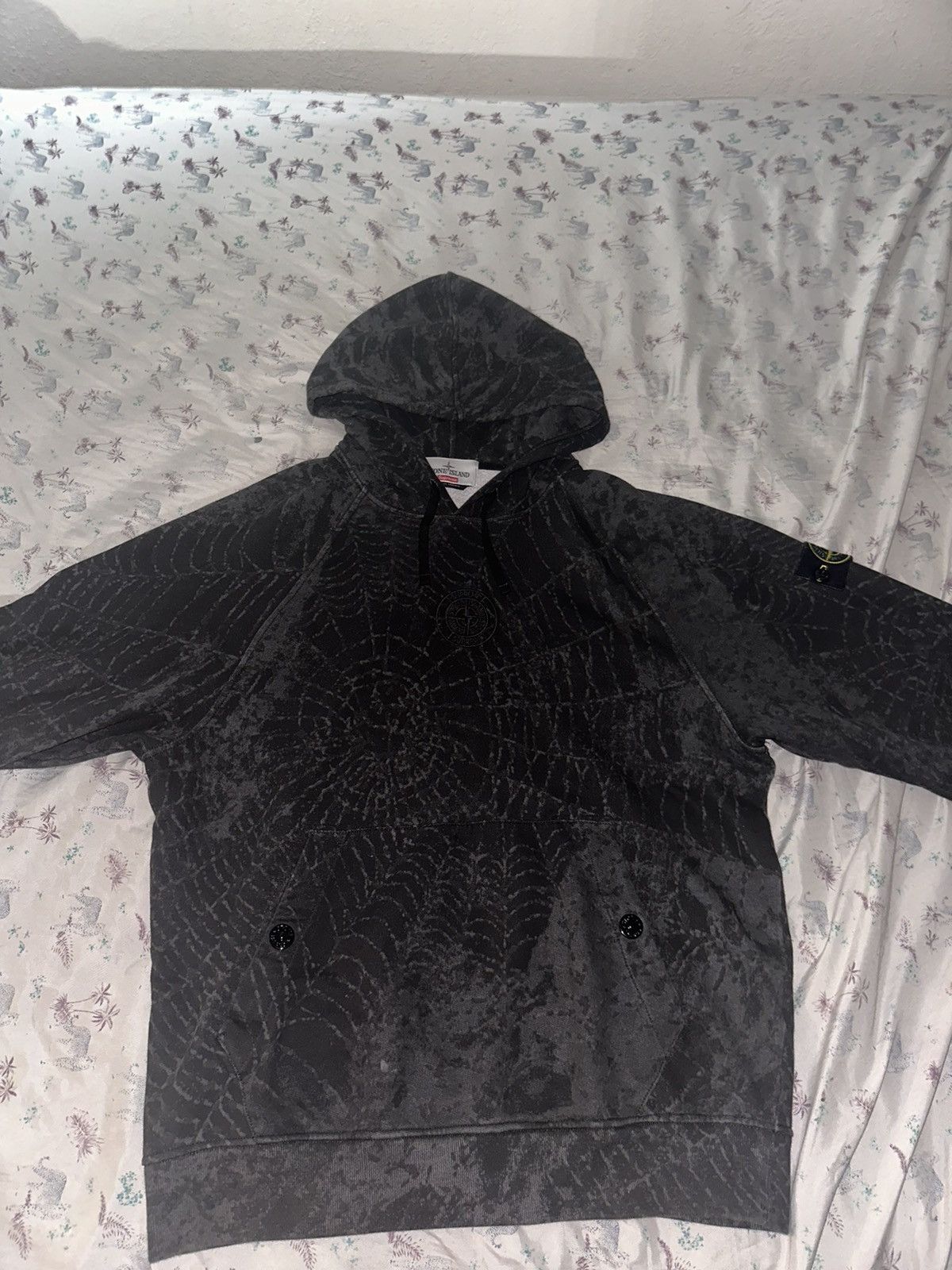 Supreme Supreme Stone Island Spider-Web Hoodie | Grailed