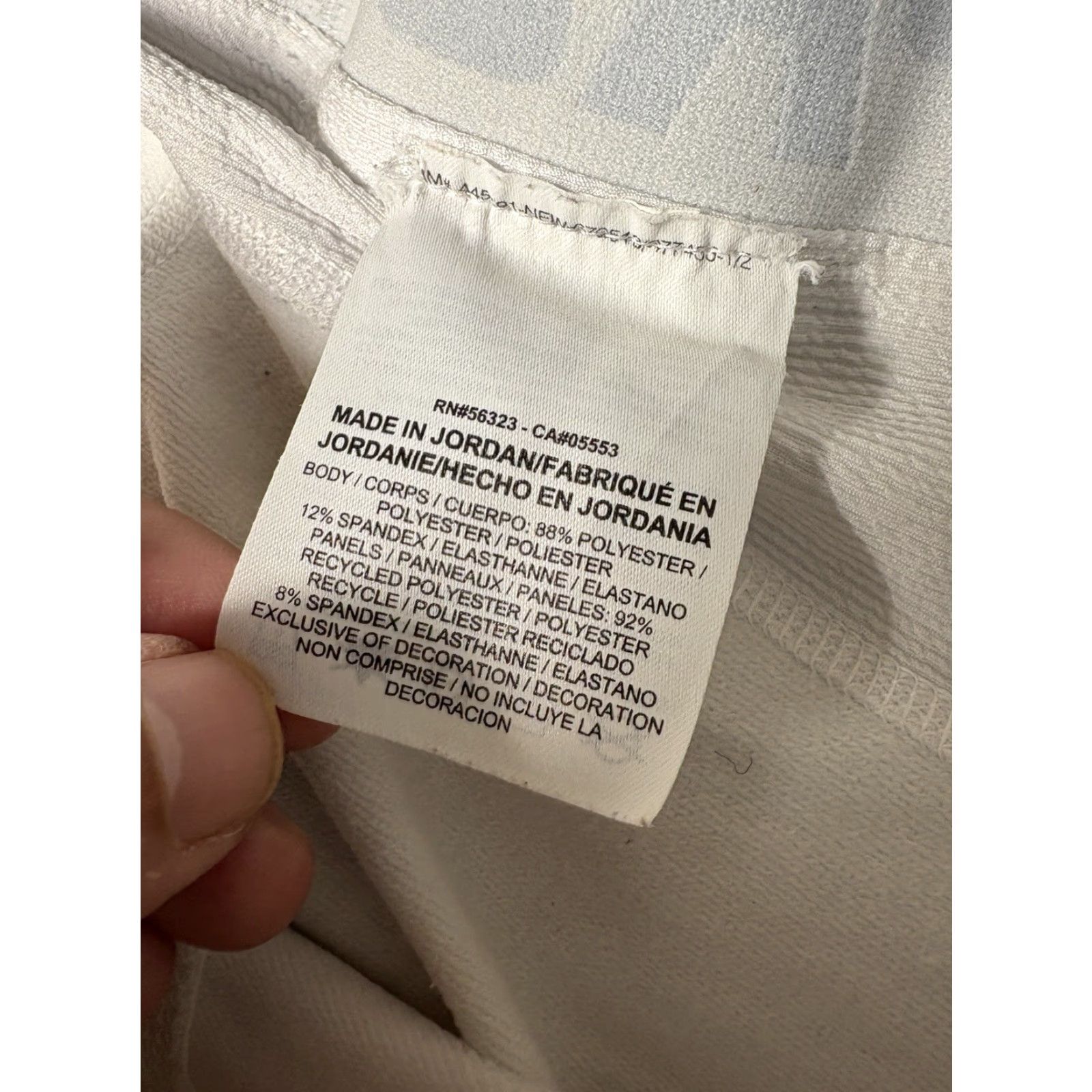 Nike VINTAGE Nike Pro Compression Pants Mens Medium White Running Training 929711 Size US 31 - 7 Thumbnail
