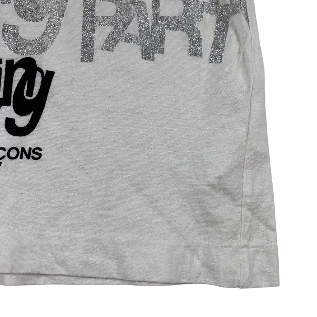 Comme des Garcons Comme des Garçons Sparkling Party Silver Glitter Graphic Tee Size US M / EU 48-50 / 2 - 8 Thumbnail