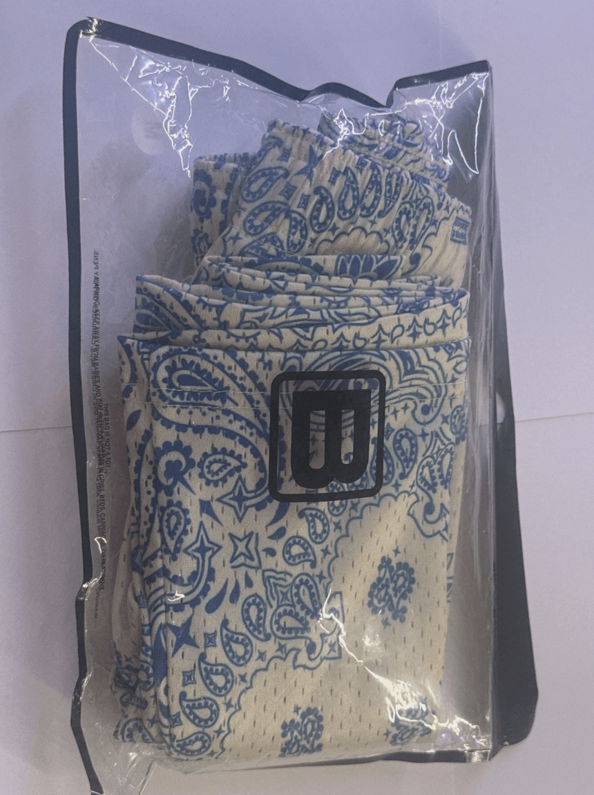 Bravest Studios Bravest Studios Short "Screenprinted Paisley Cream" Size US 30 / EU 46 - 3 Thumbnail
