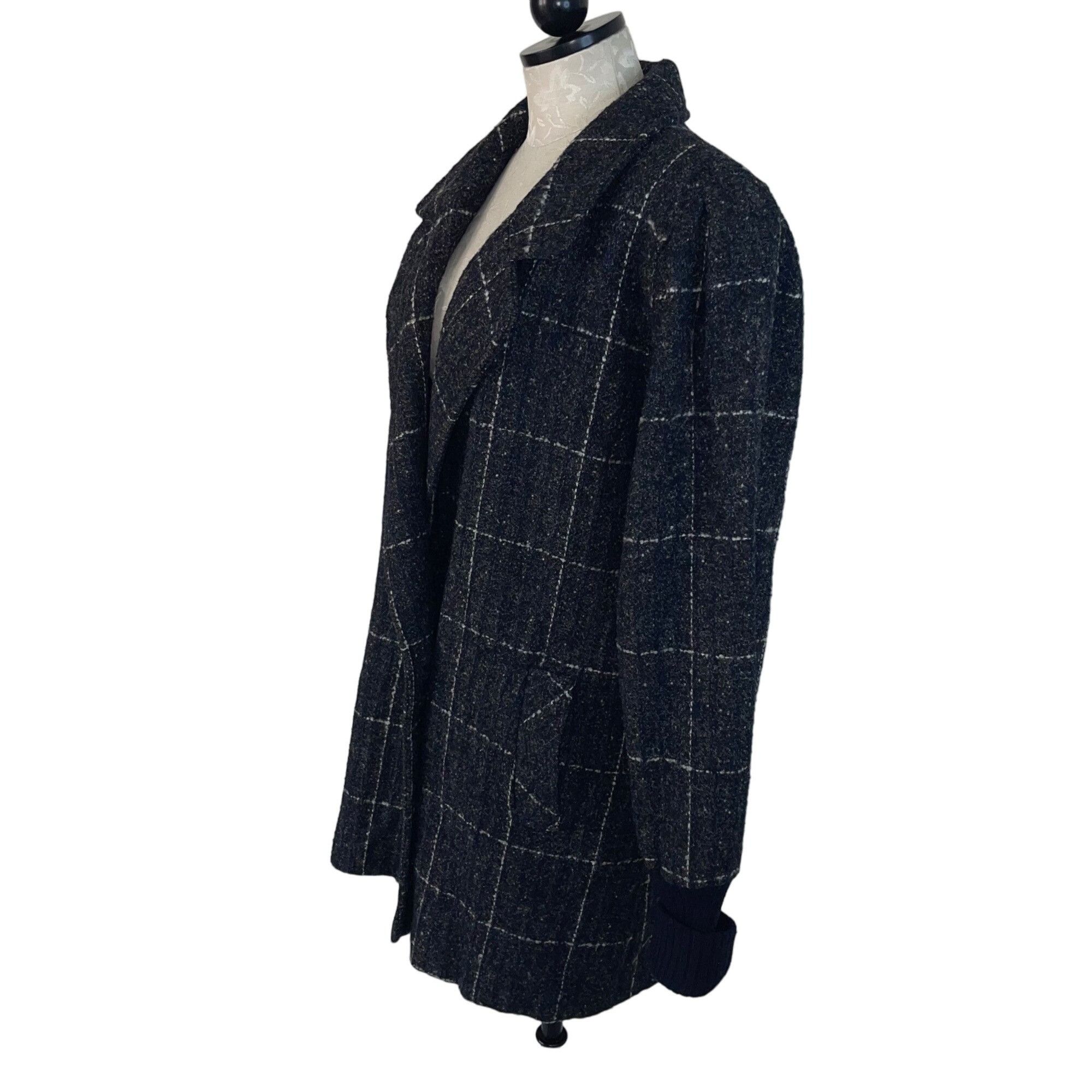 Vintage Saril Ltd Vintage Womens Coat Size Large Gray Plaid Pockets Size L / US 10 / IT 46 - 2 Preview