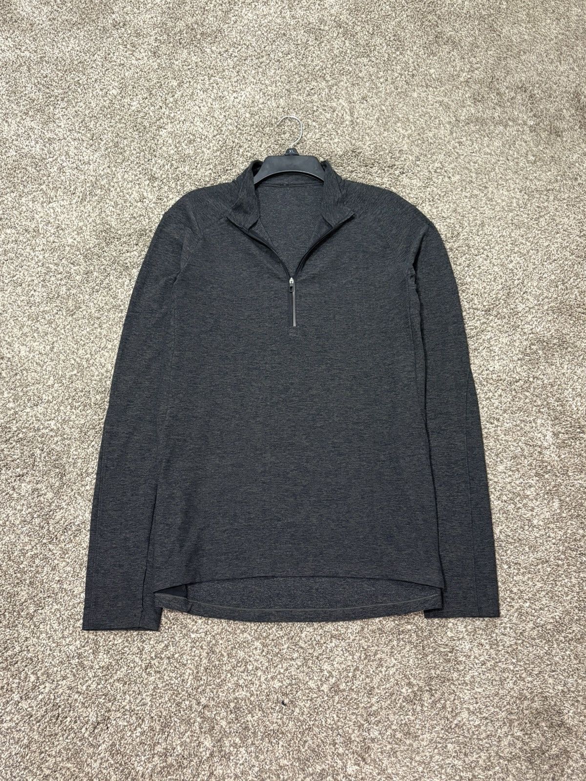 Lululemon Lululemon 1/2 Zip Pullover Men's L Gray Running Long Sleeve Size US L / EU 52-54 / 3 - 1 Thumbnail