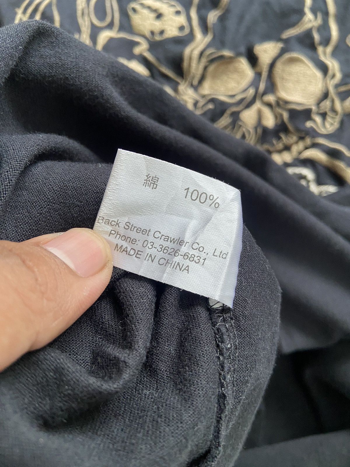 Japanese Brand Vintage Back Street Crawler Flame Embroidery Long Sleeve Size US L / EU 52-54 / 3 - 6 Thumbnail