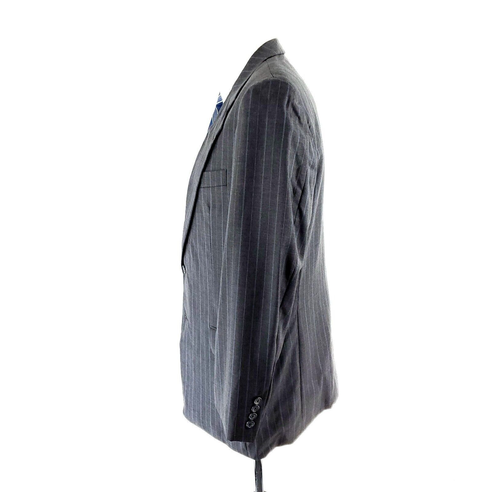 Hickey Freeman Hickey Freeman Loro Piana Super 120s Wool 2 Button Suit Jack Size 40R - 4 Thumbnail
