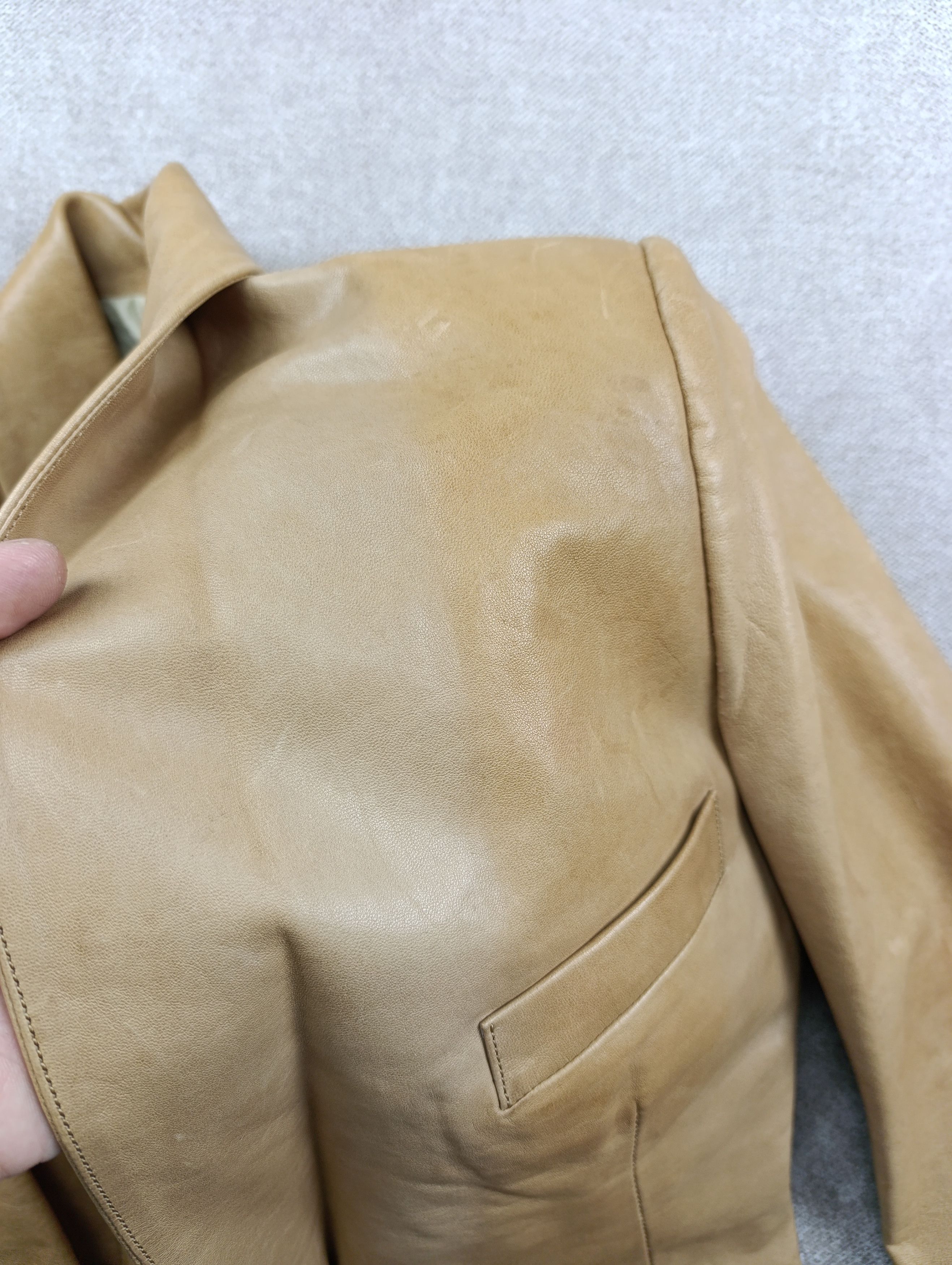 Alexander McQueen McQ Alexander McQueen Lamb Leather Blazer Jacket Size IT 40 Size S / US 4 / IT 40 - 12 Thumbnail