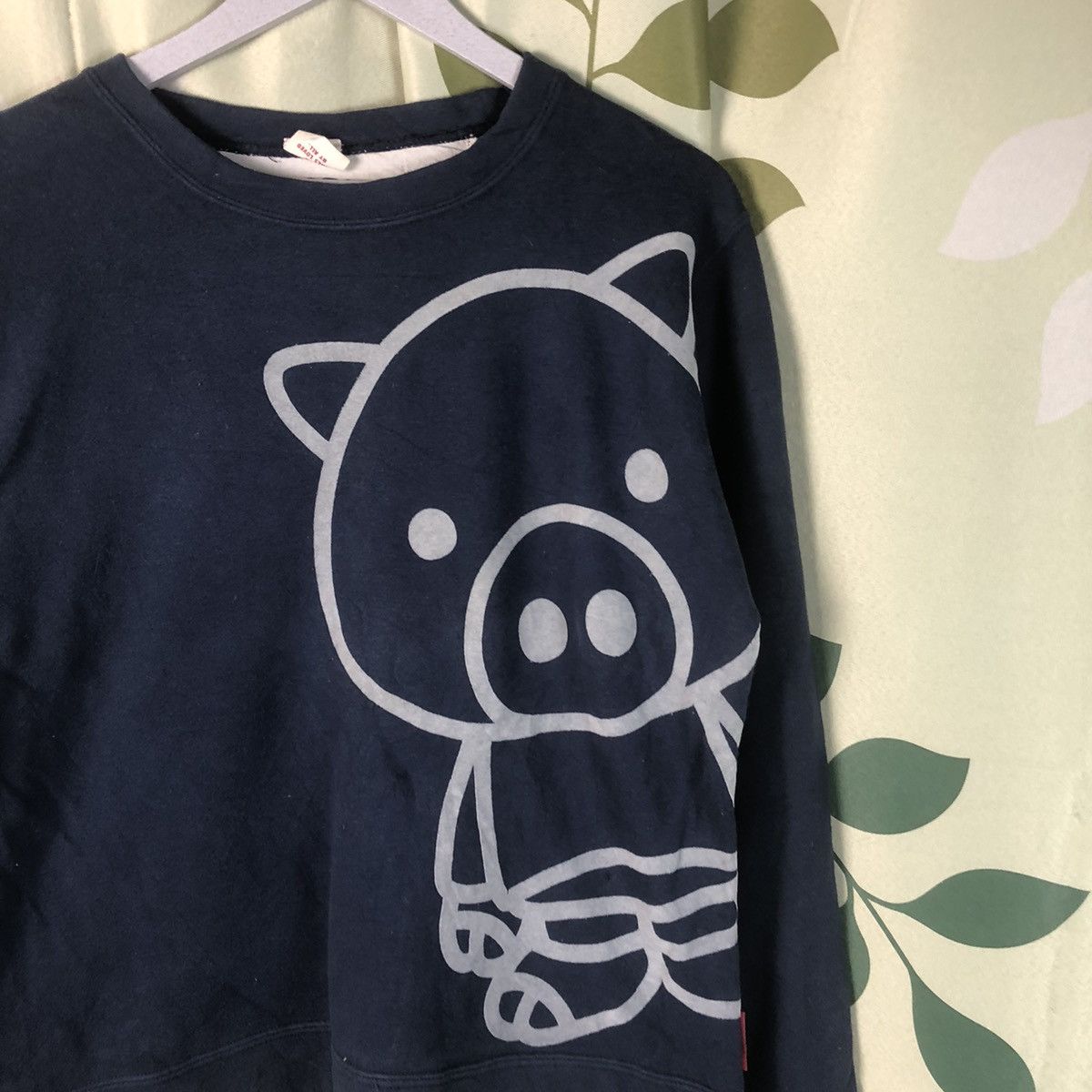 Japanese Brand Drug Stores pig Dark Blue Sweatshirt #7430 Size US M / EU 48-50 / 2 - 5 Thumbnail