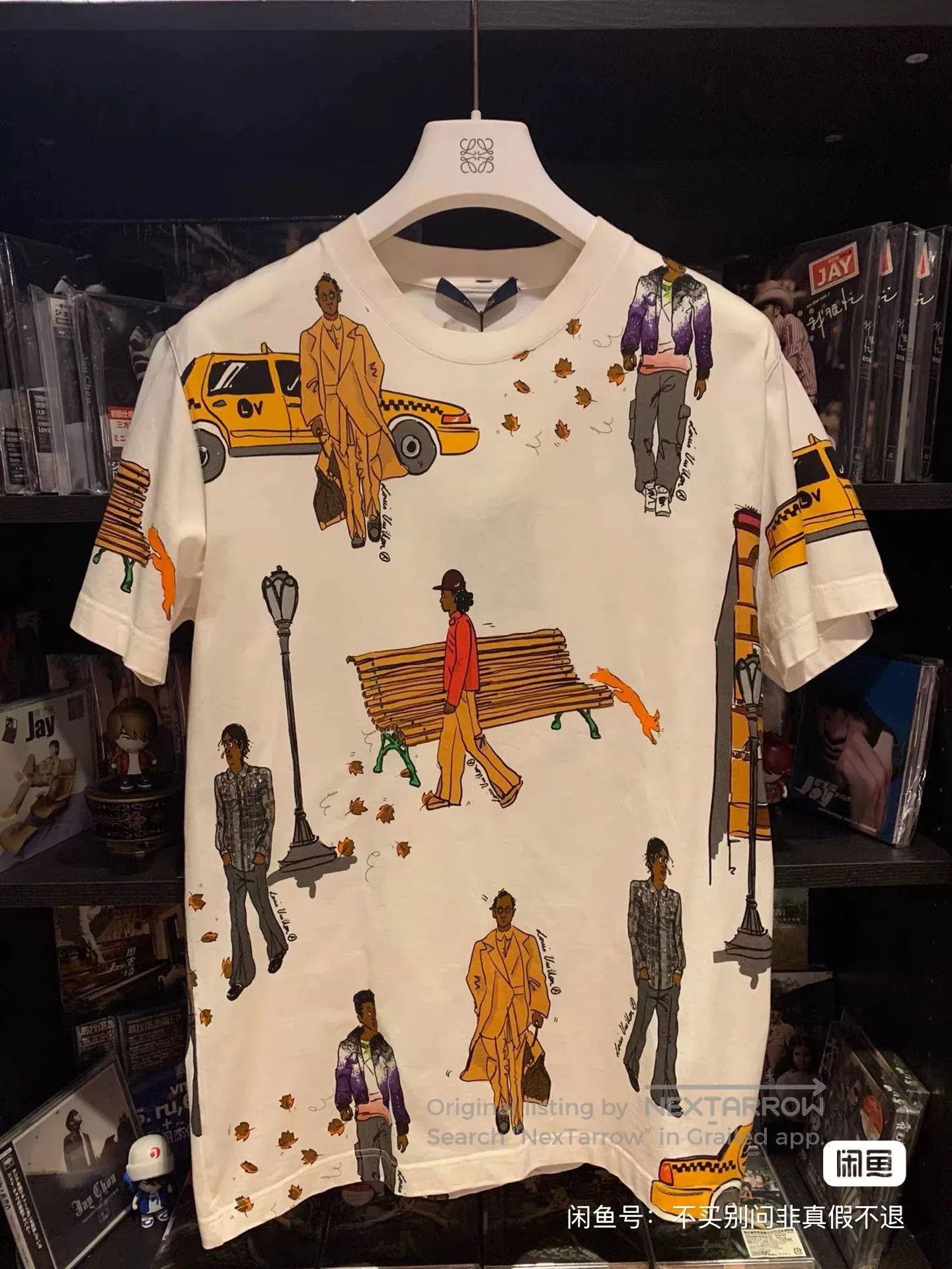 Louis Vuitton LV Virgil 19FW New Walkers T-Shirt. Size US M / EU 48-50 / 2 - 1 Thumbnail