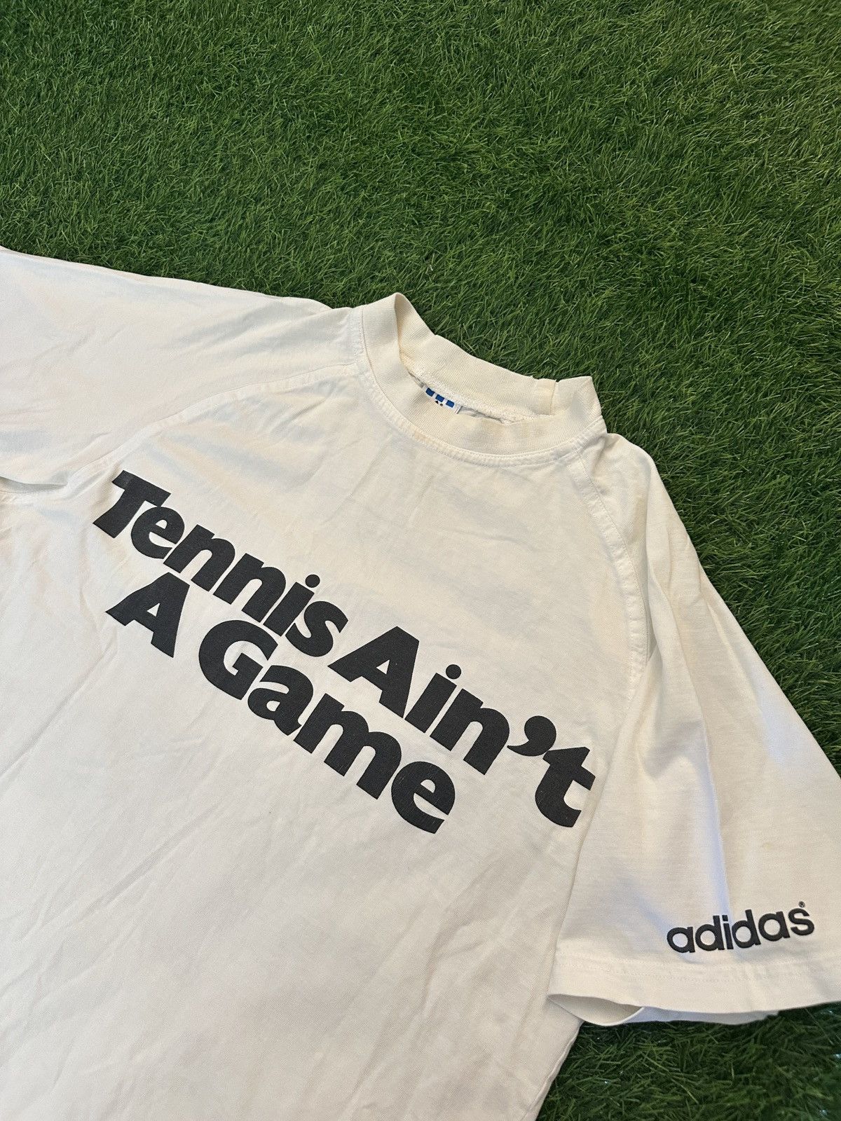 Adidas Vintage adidas rare tennis aint a game tee shirt size medium Size US M / EU 48-50 / 2 - 3 Thumbnail