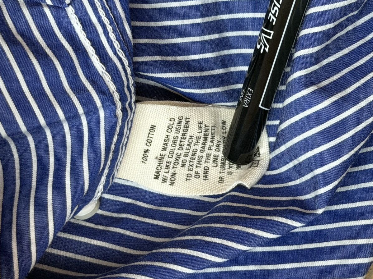 Alex Mill Blue Striped Wash & Go Shirt Size US M / EU 48-50 / 2 - 4 Thumbnail