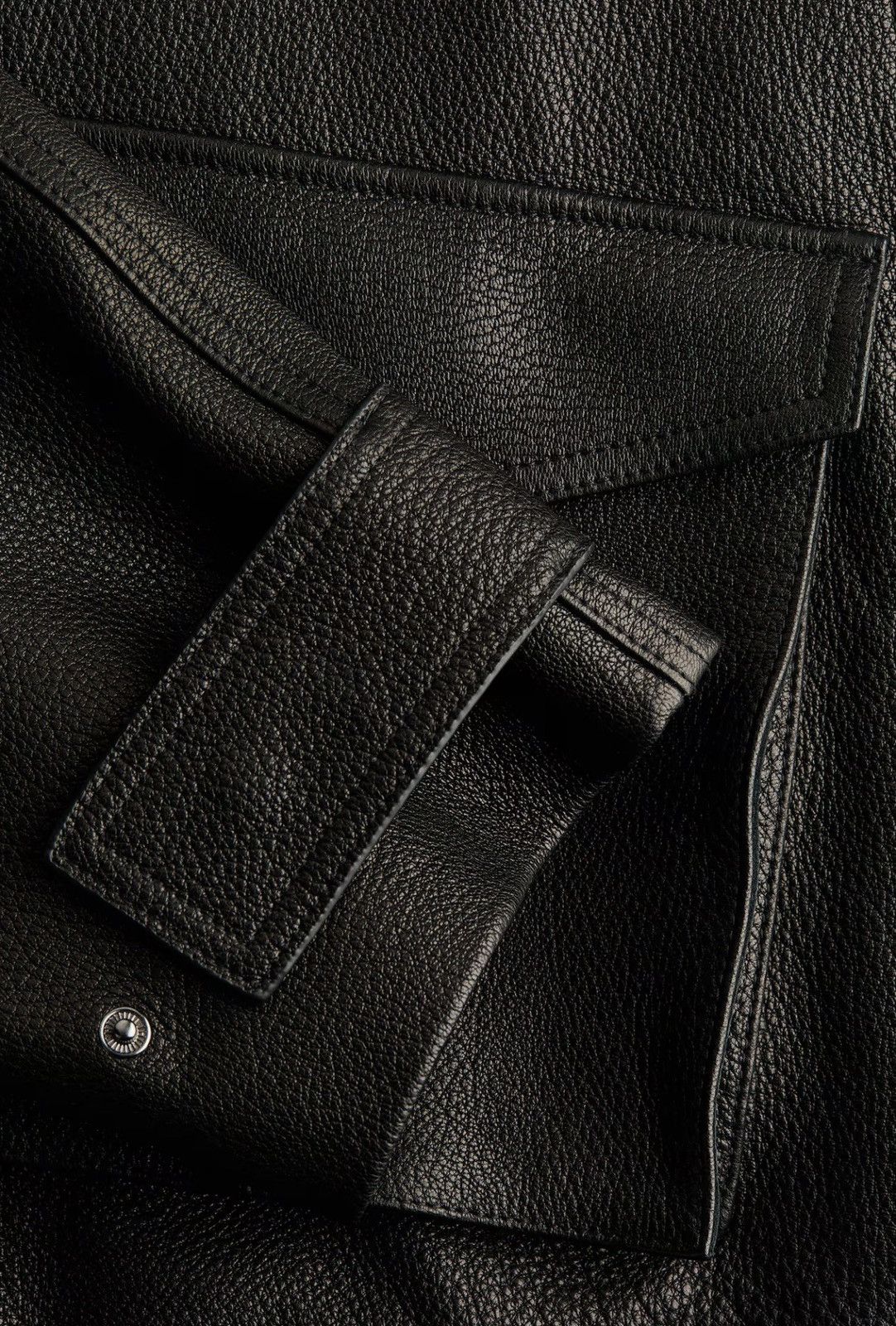 H&M H&M Studio Collection sz XL Black Peplum leather jacket Size XL / US 12-14 / IT 48-50 - 5 Thumbnail