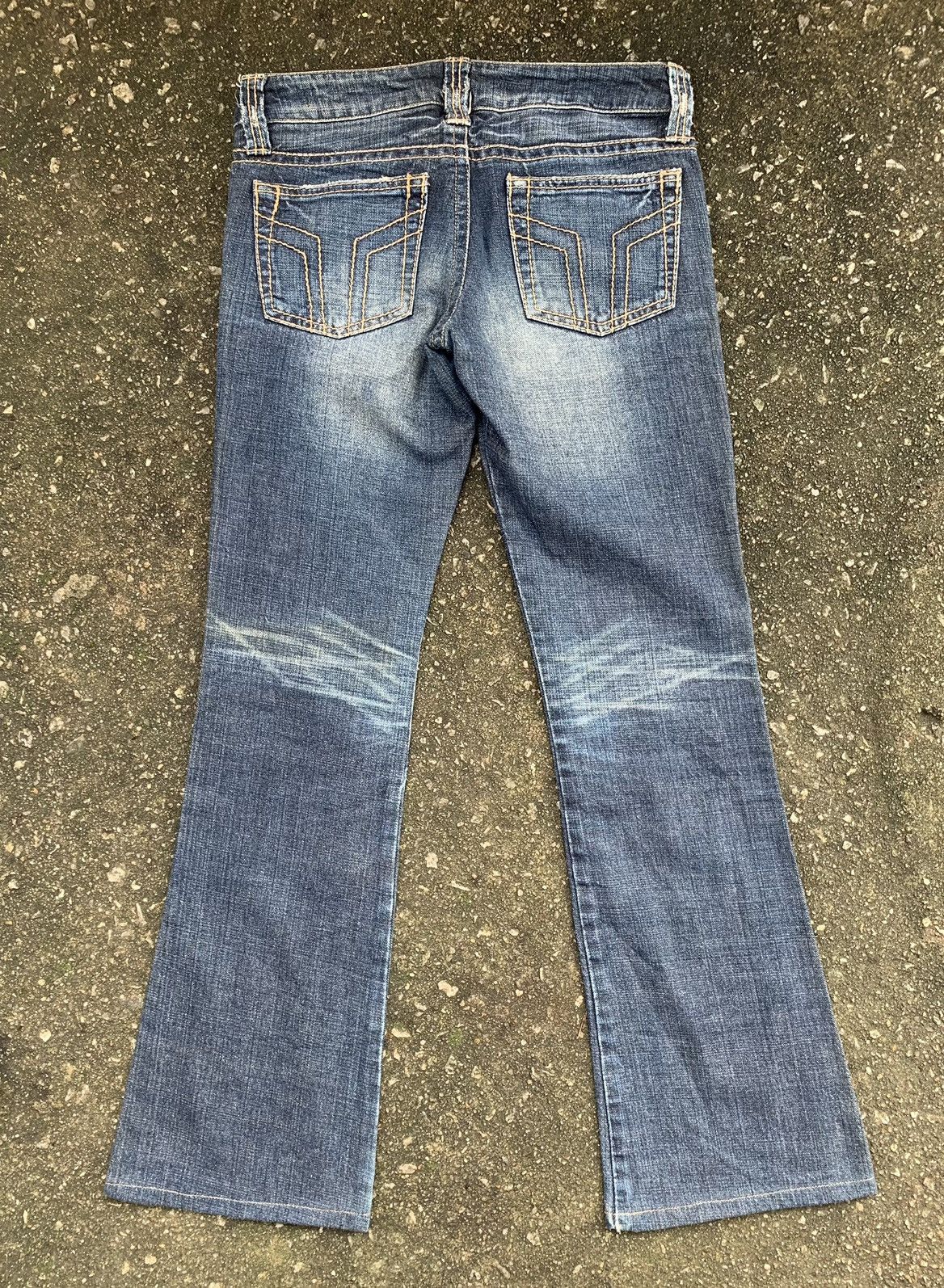 Japanese Brand Sword Fish Flare Unisex Denim Jeans Pants Size US 29 - 6 Thumbnail