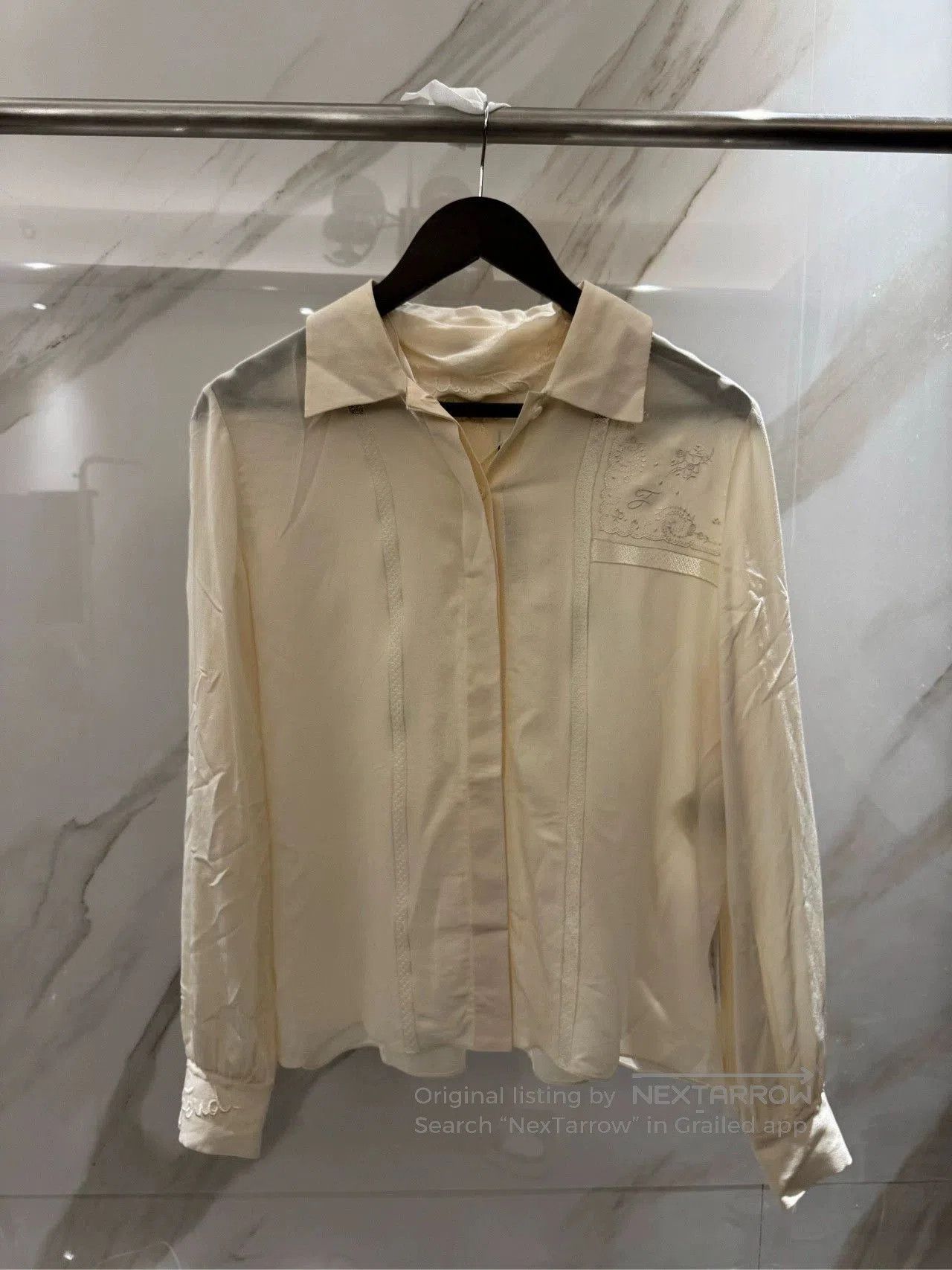 Fendi Fendi Silk White Shirt Size 40. Size US XXS / EU 40 - 1 Thumbnail