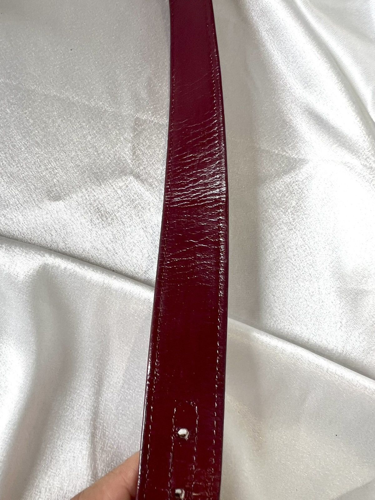 Dior Dior Leather Belt – Burgundy/Beige Monogram Size ONE SIZE - 15 Thumbnail