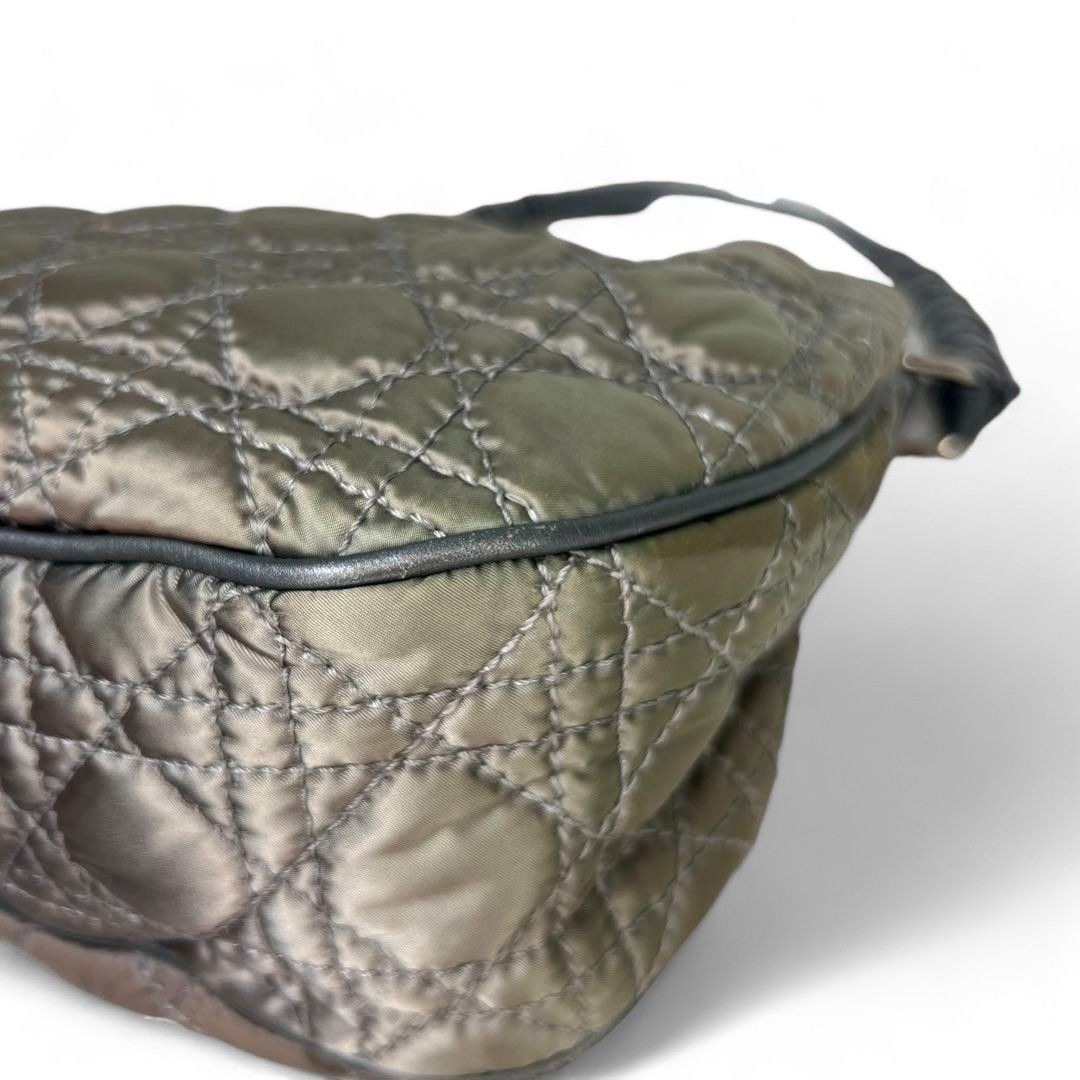 Dior Dior - Cannage handbag quilted nylon gray logo Size ONE SIZE - 5 Thumbnail