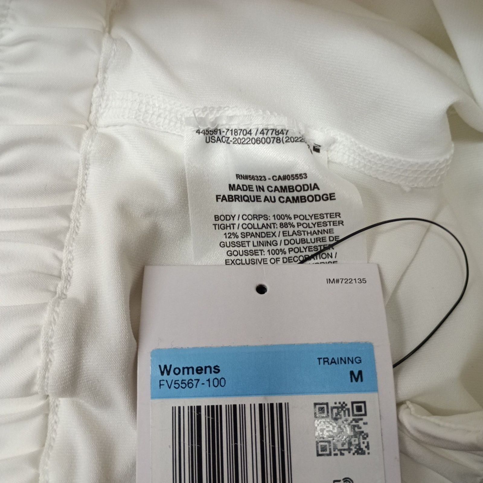 Nike Dri Fit One Women Ultra High-Waisted Skort Size M White