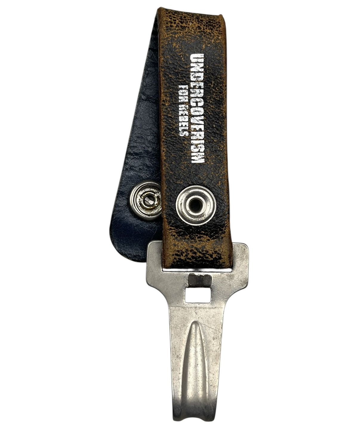 Undercover AW03 Undercover Distressed Leather Belt Loop Key Hook Ring Size ONE SIZE - 1 Thumbnail