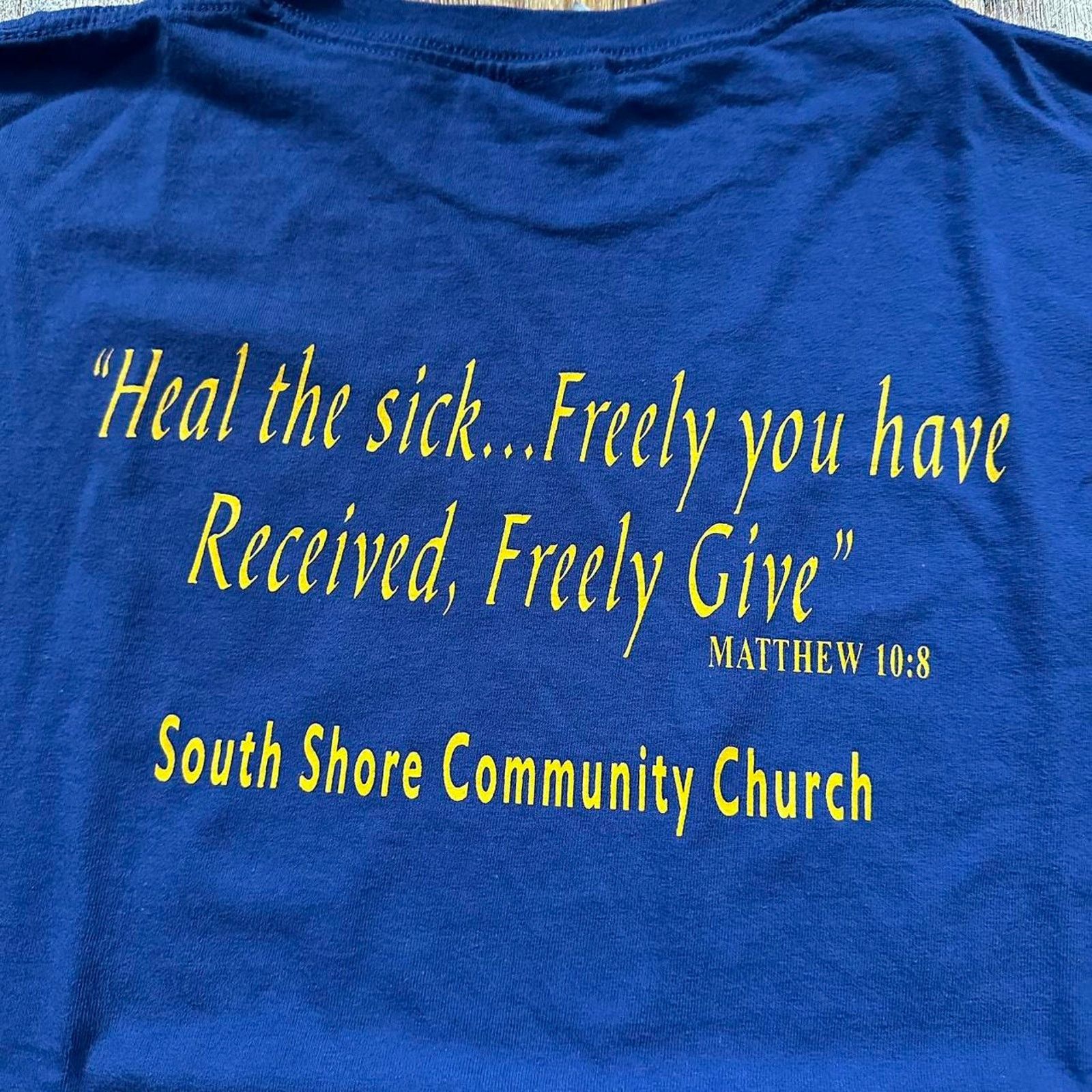 Gildan × Vintage Jesus Tee Heal The Sick Freely Give Saline Soulution Tee L Size US L / EU 52-54 / 3 - 5 Thumbnail