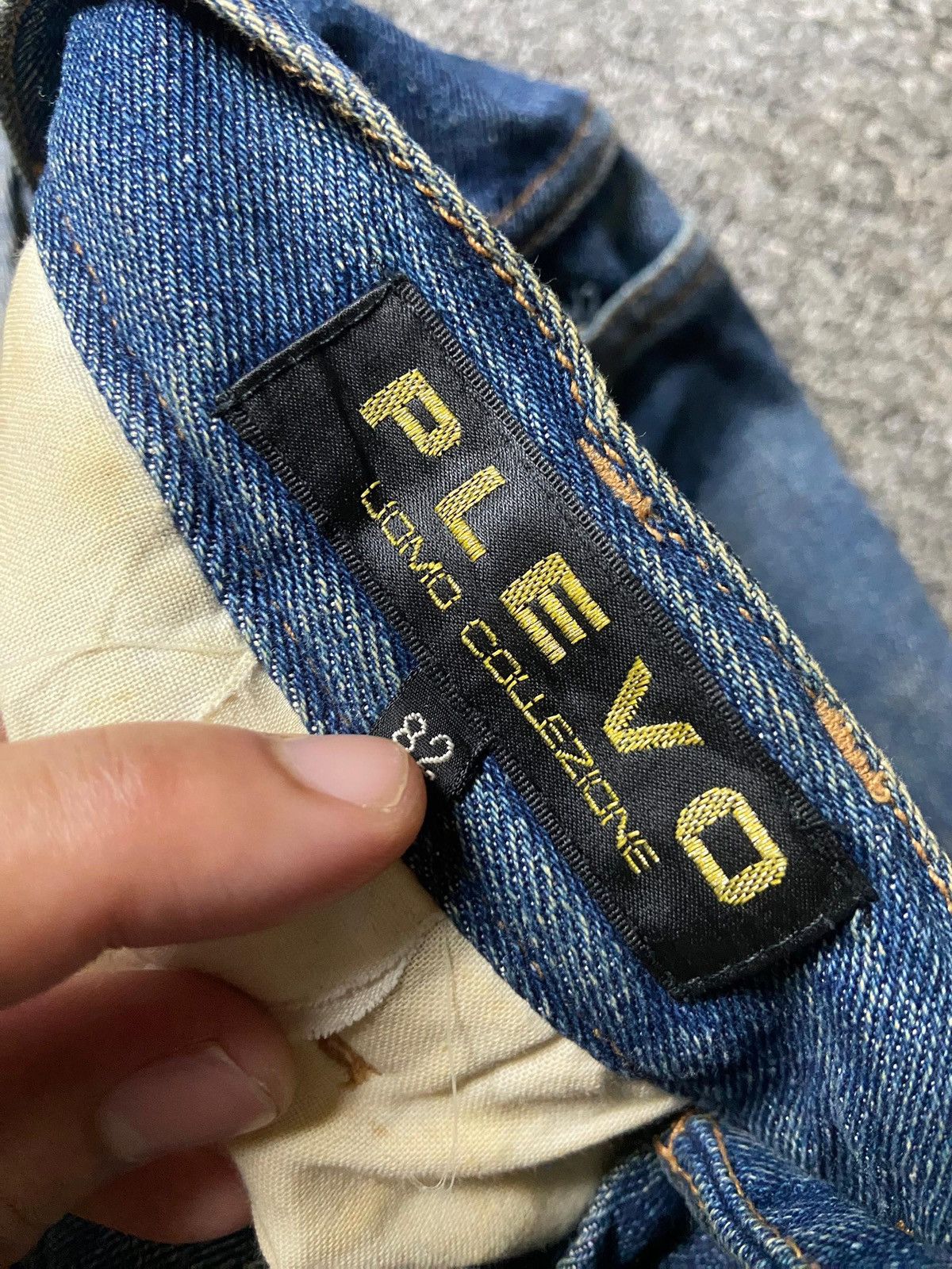 Japanese Brand Plevo Uomo Collezion Baggy Style Denim Jeans (164) Size US 32 / EU 48 - 3 Thumbnail