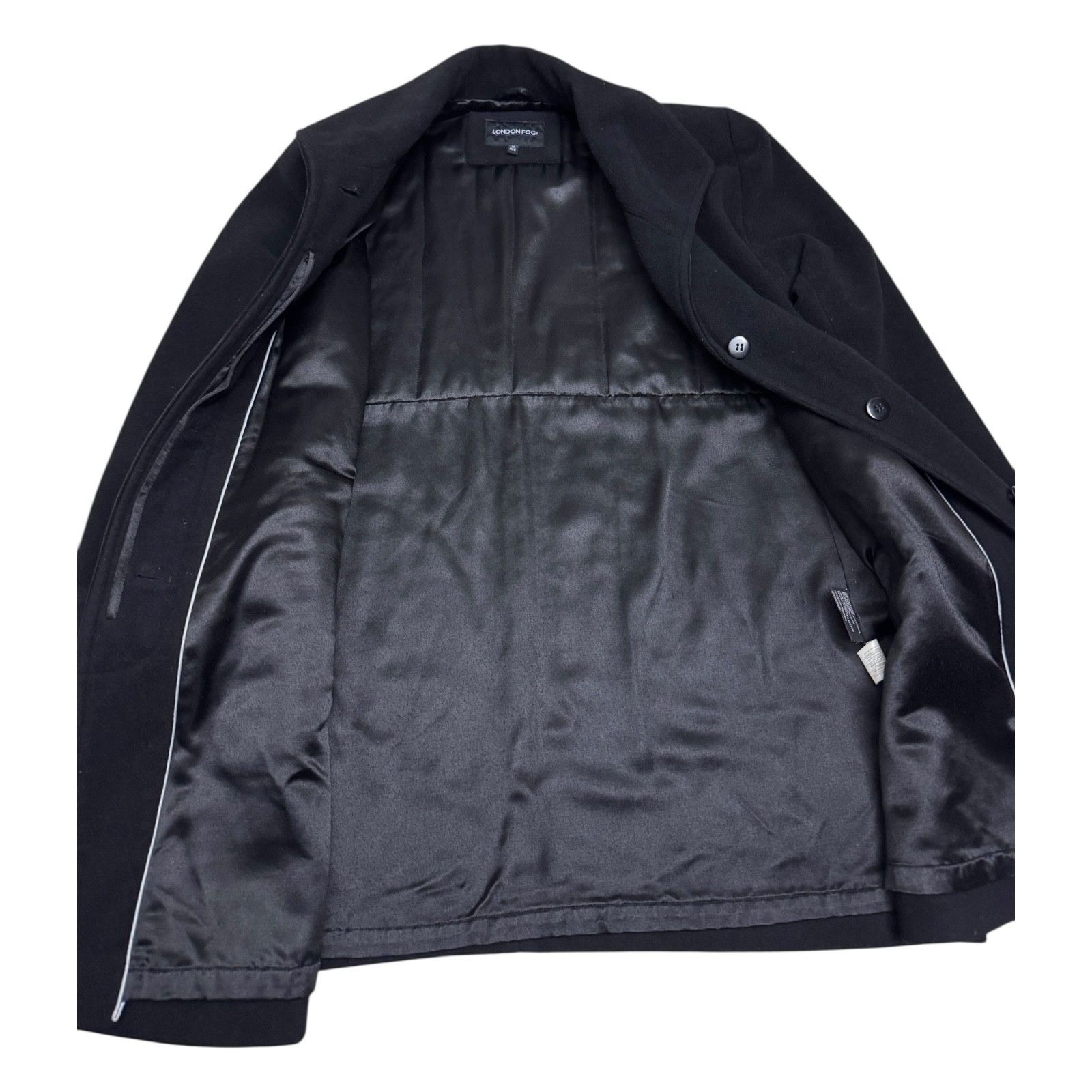 London Fog LONDON FOG Wool & Cashmere Business Winter Trench PeaCoat 10 Size L / US 10 / IT 46 - 5 Thumbnail