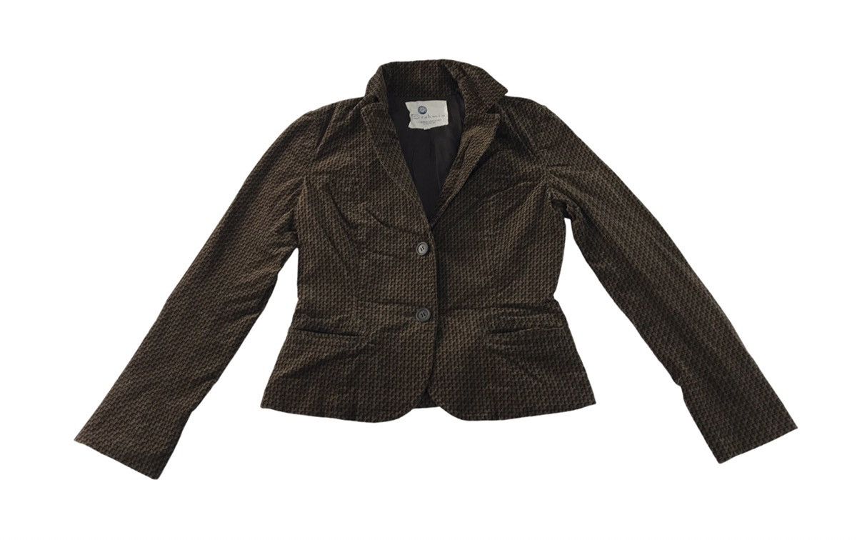 BRAHMIN 90s Brahmin Coat Jacket Full Button Nova Checked Monogram Size S / US 4 / IT 40 - 1 Thumbnail