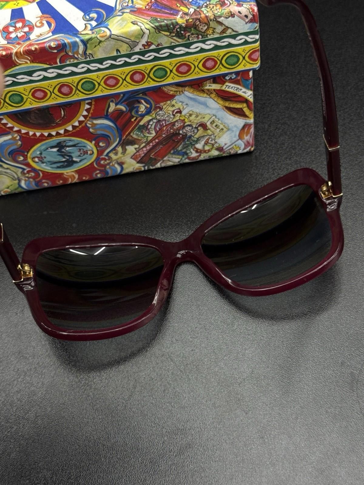 Dolce & Gabbana Dolce Gabbana Sunglasses DG Burgundy with Case Women’s Size ONE SIZE - 5 Thumbnail