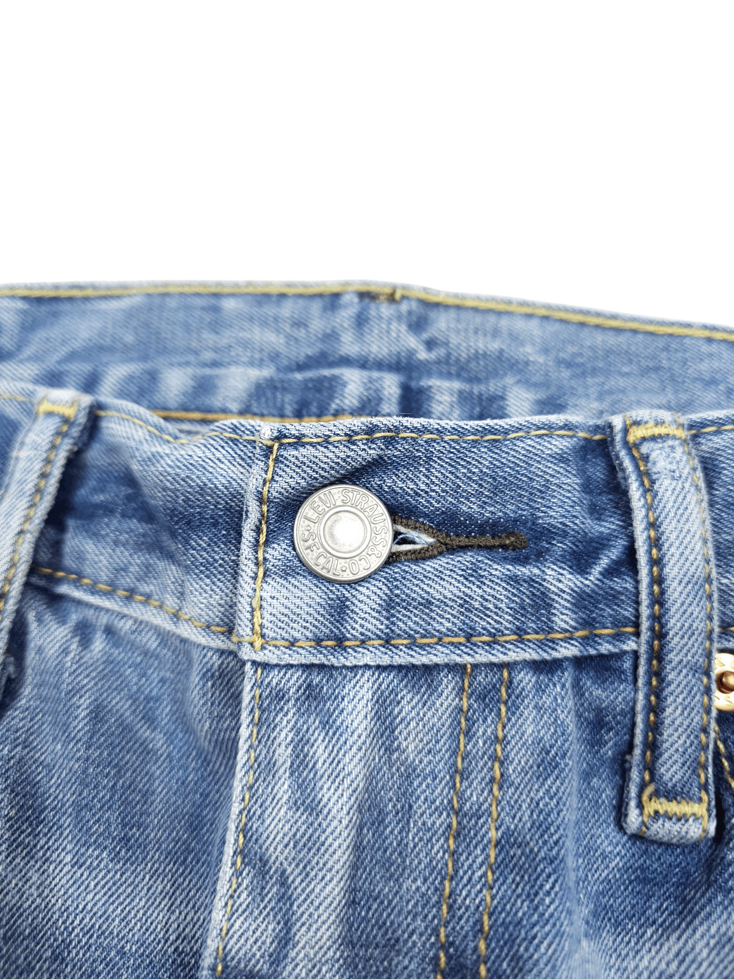 Levi's × Vintage 💎 33/32 Levi's 514 Vintage 90's Ripped Jeans 501 Straight Size US 33 - 8 Thumbnail