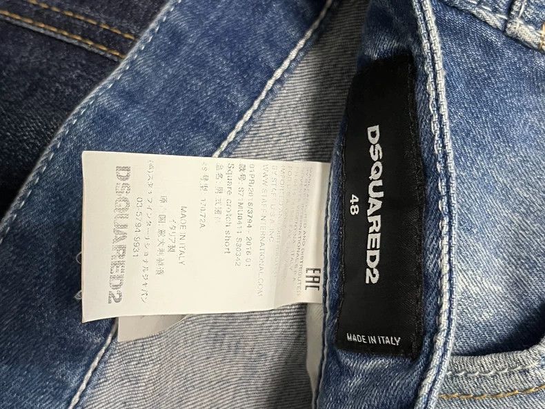 Dsquared2 Dsquared2 Dsquared2 Men's Denim Shorts with Distressed Det Size US 44 / EU 60 - 6 Thumbnail