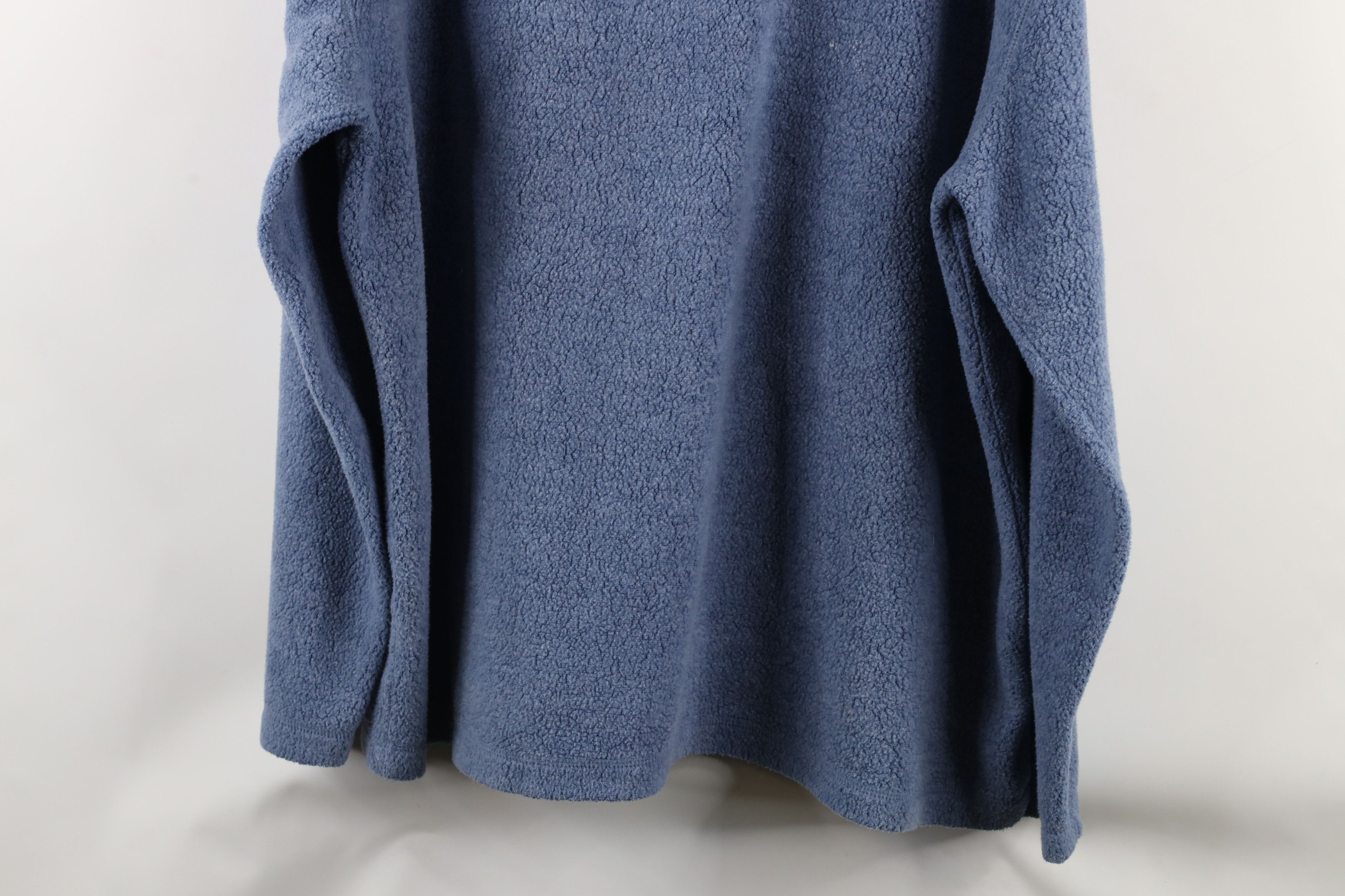 Vintage Vintage 90s Streetwear Fit Deep Pile Fleece Hoodie Blue Size US L / EU 52-54 / 3 - 11 Thumbnail