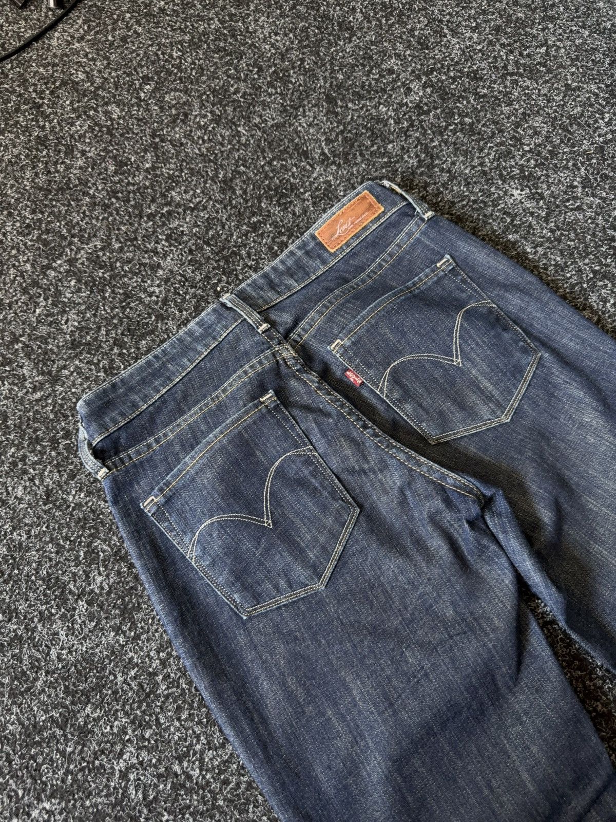 Levi's Western 00s Y2K Levi’s Demi Curve Straight Leg Jeans W25 Size 25" / US 0 / IT 36 - 14 Thumbnail