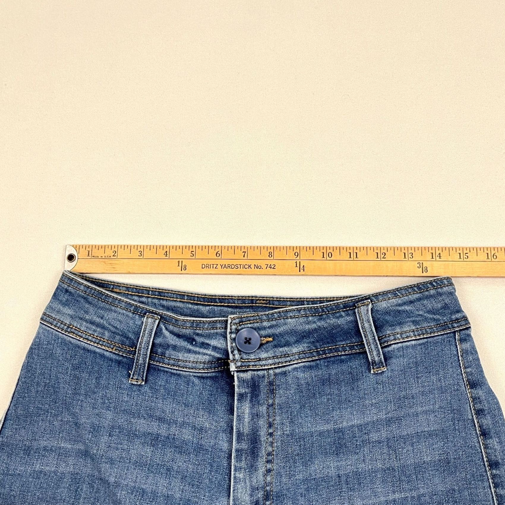 Vintage OAT New York Jeans womens 8/29 W28 I29 Wide-Leg Baggy High Rise Stretch Capsule Shirt/Hoodie/Hat Size 30" / US 8 / IT 44 - 4 Thumbnail