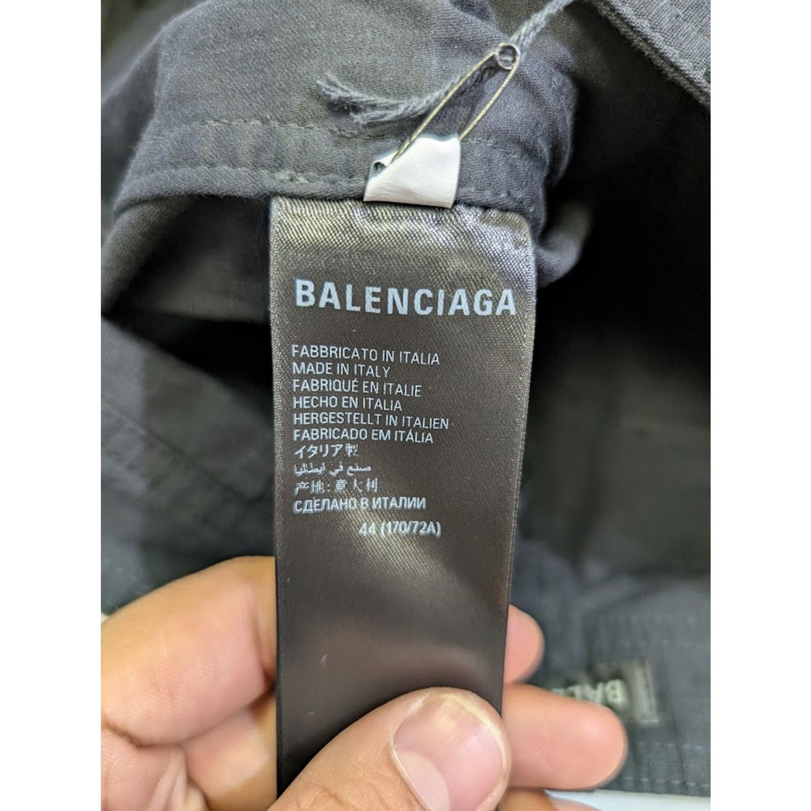 Balenciaga o1rshd1 Cotton Ripstop Gamer Shorts in Black Size US 32 / EU 48 - 18 Thumbnail
