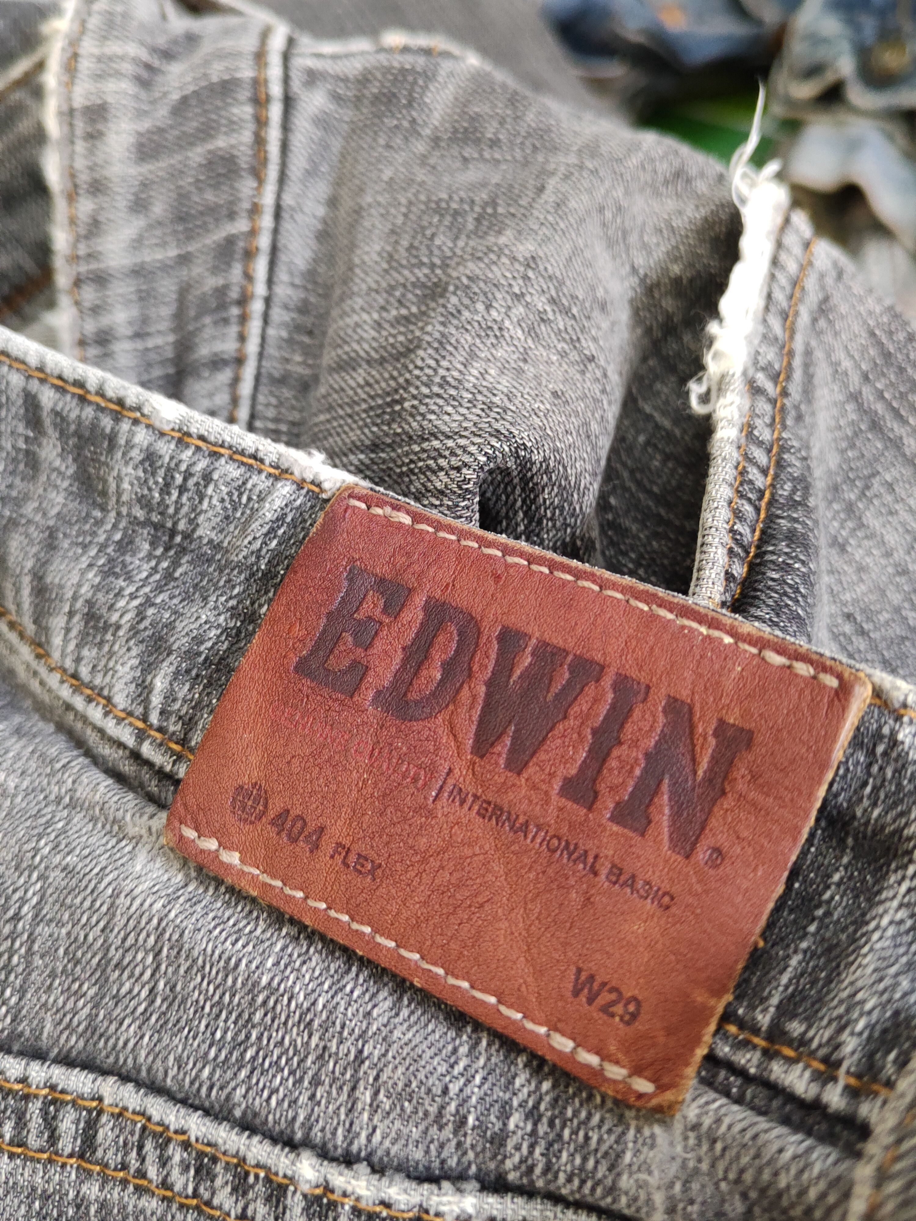 Edwin Edwin Black Distressed Ripped Jeans #W1798 Size US 30 / EU 46 - 15 Thumbnail