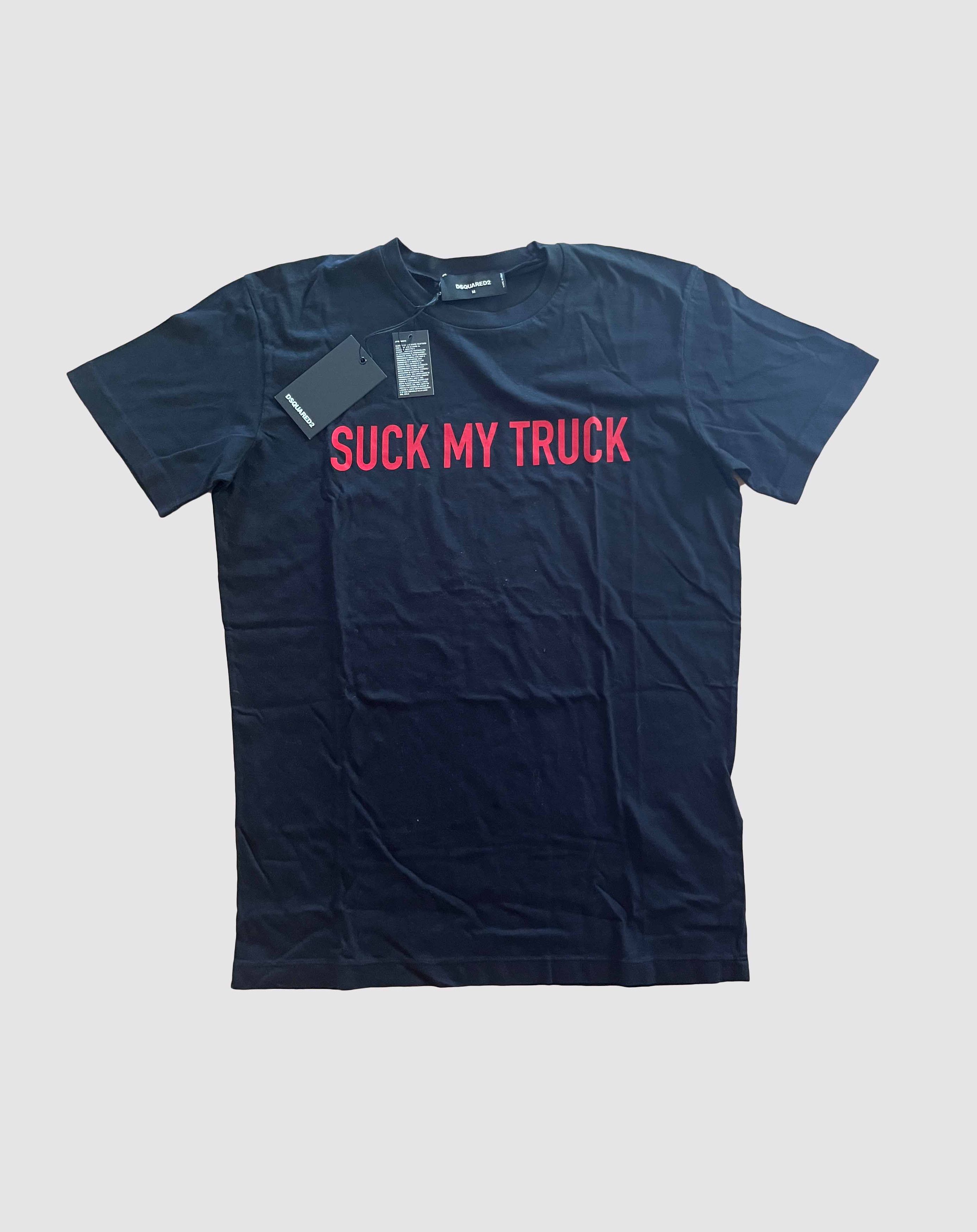 image of Dsquared2 Suck My Truck in Black, Men's (Size Medium)