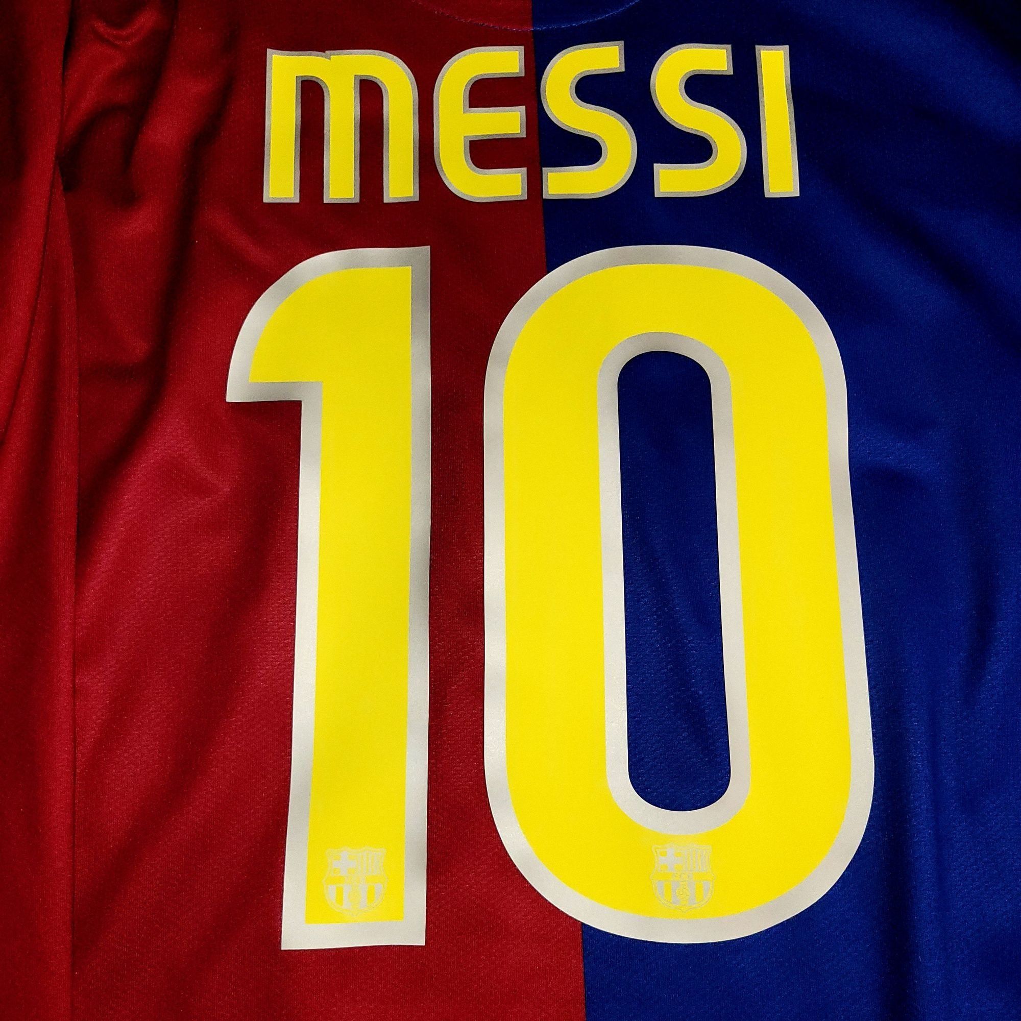 Messi Barcelona 2008 2009 Long Sleeve Soccer Jersey XL