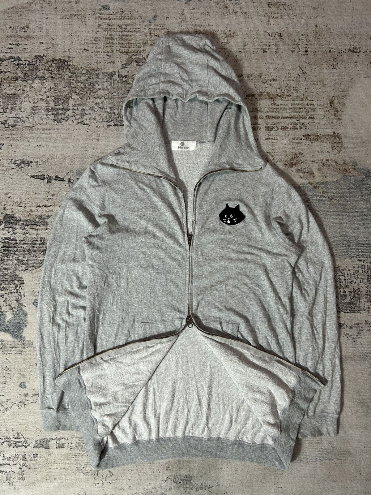 Ne-Net 90s Ne-Net Issey Miyake Cat Logo Zipper Hoodies Size US L / EU 52-54 / 3 - 2 Thumbnail
