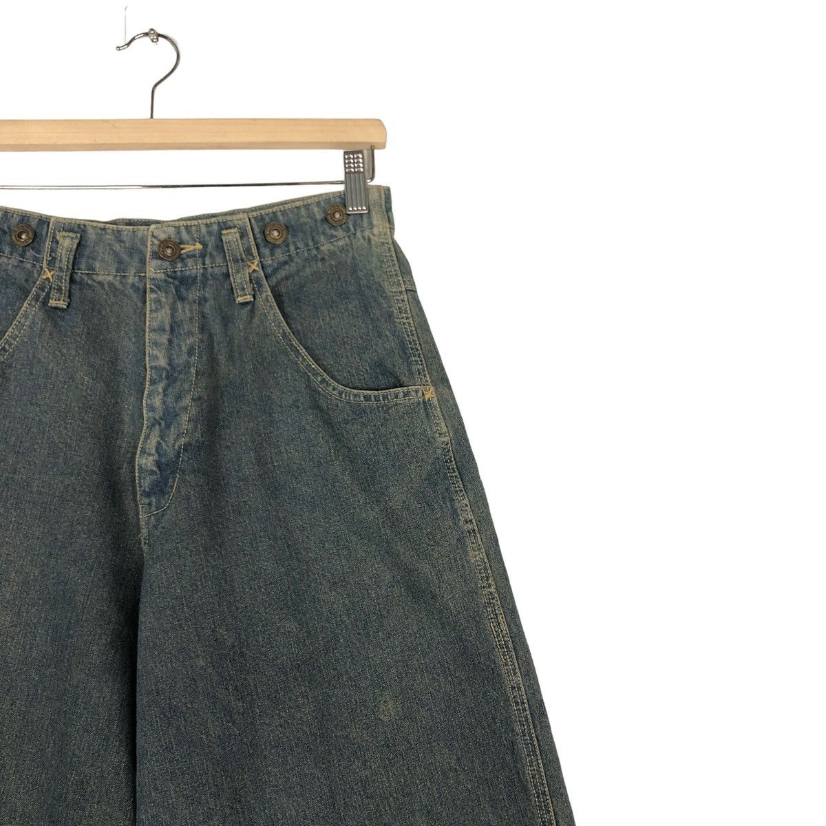 Issey Miyake 🔥VINTAGE DENIM JEANS LOOSE CUT JAPAN MADE Size US 30 / EU 46 - 6 Thumbnail