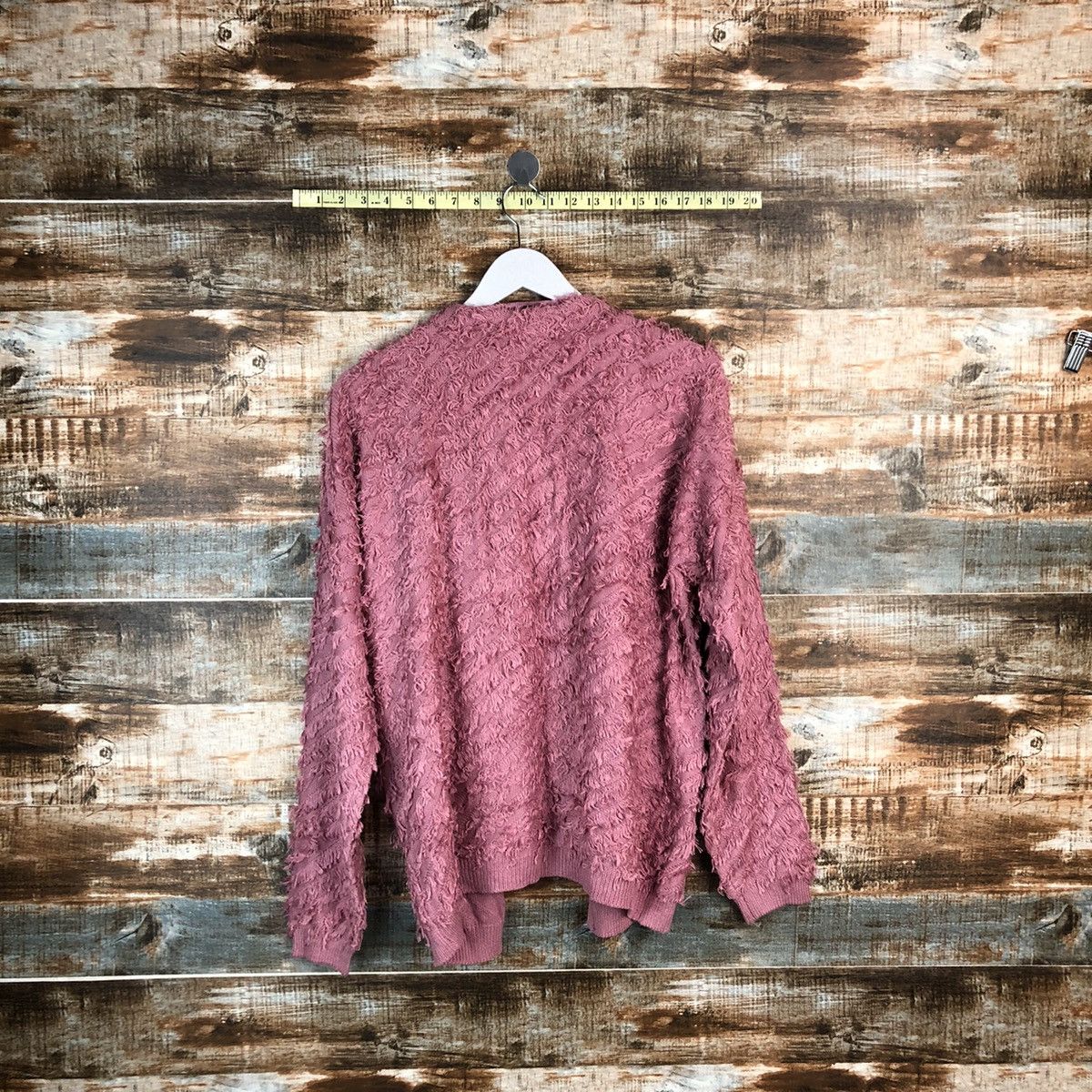Japanese Brand DL Ingni Pink Cardigan Knitwear #A1705 Size M / US 6-8 / IT 42-44 - 11 Thumbnail