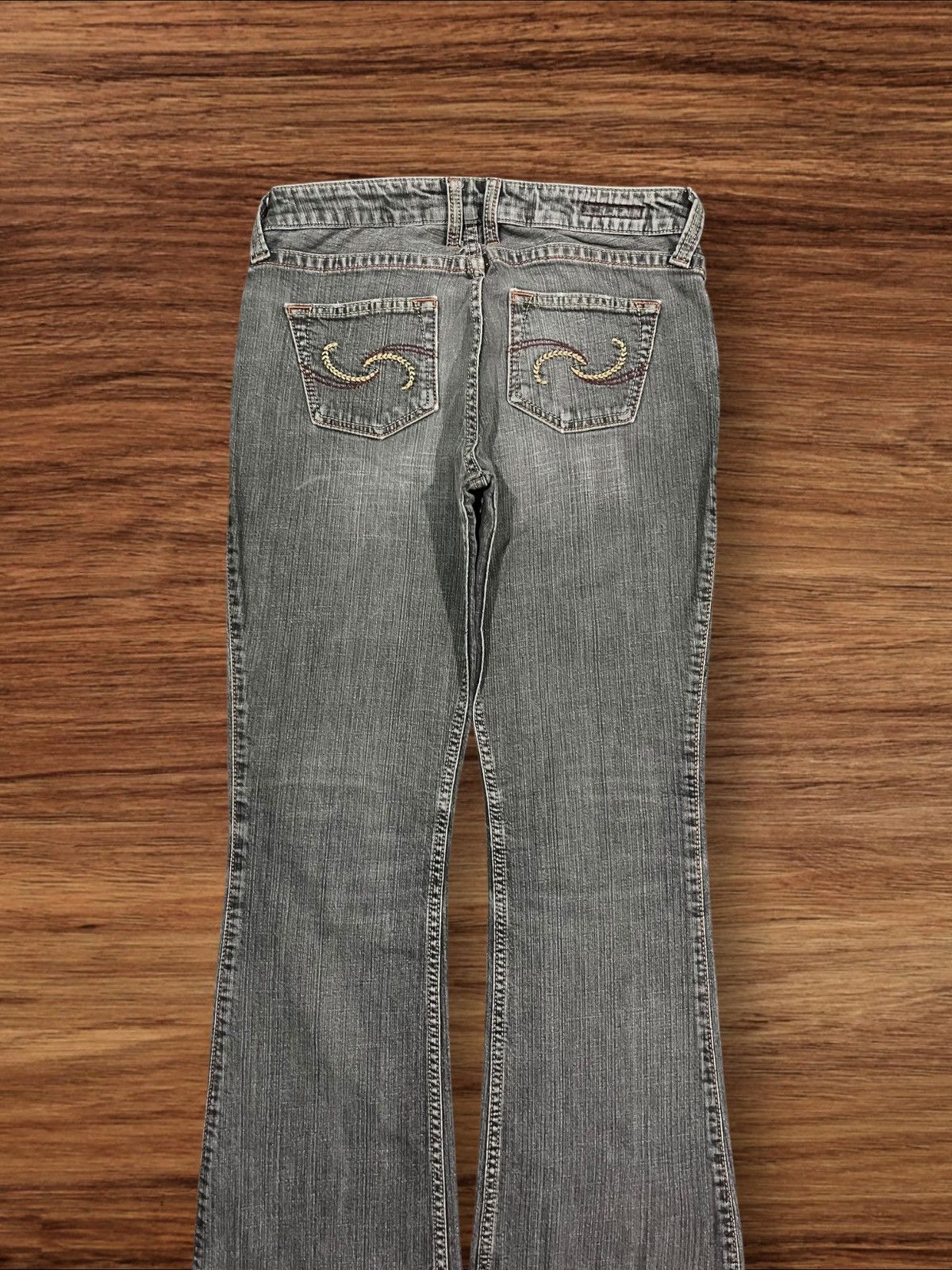 Japanese Brand × Le Grande Bleu (L.G.B.) Vintage Japanese Brand Grey Washed Distressed Flare Jeans Size 28" / US 6 / IT 42 - 5 Thumbnail