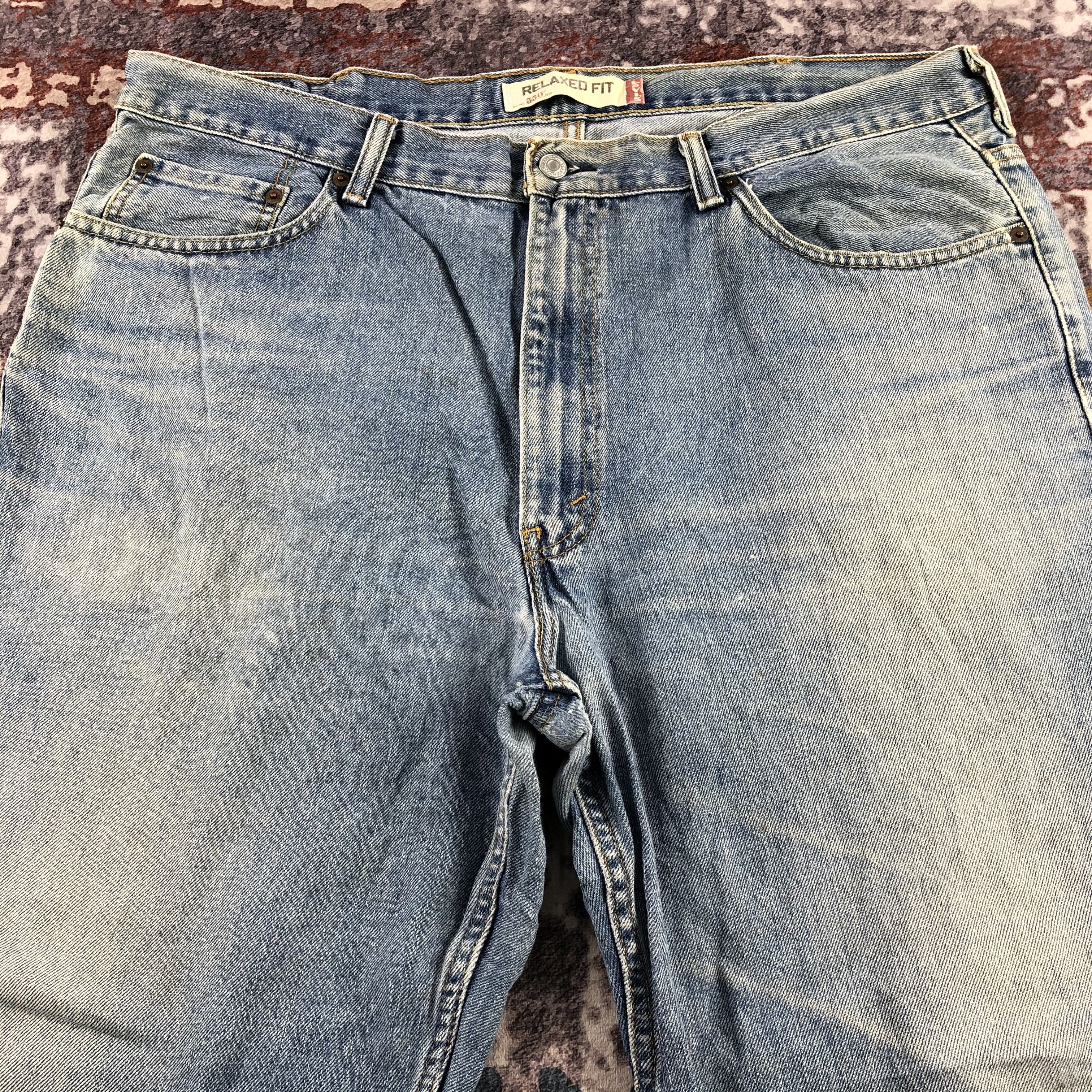 Levi's × Vintage Vintage Light Wash Levis 550 Jeans-JM2839 Size US 41 - 3 Thumbnail