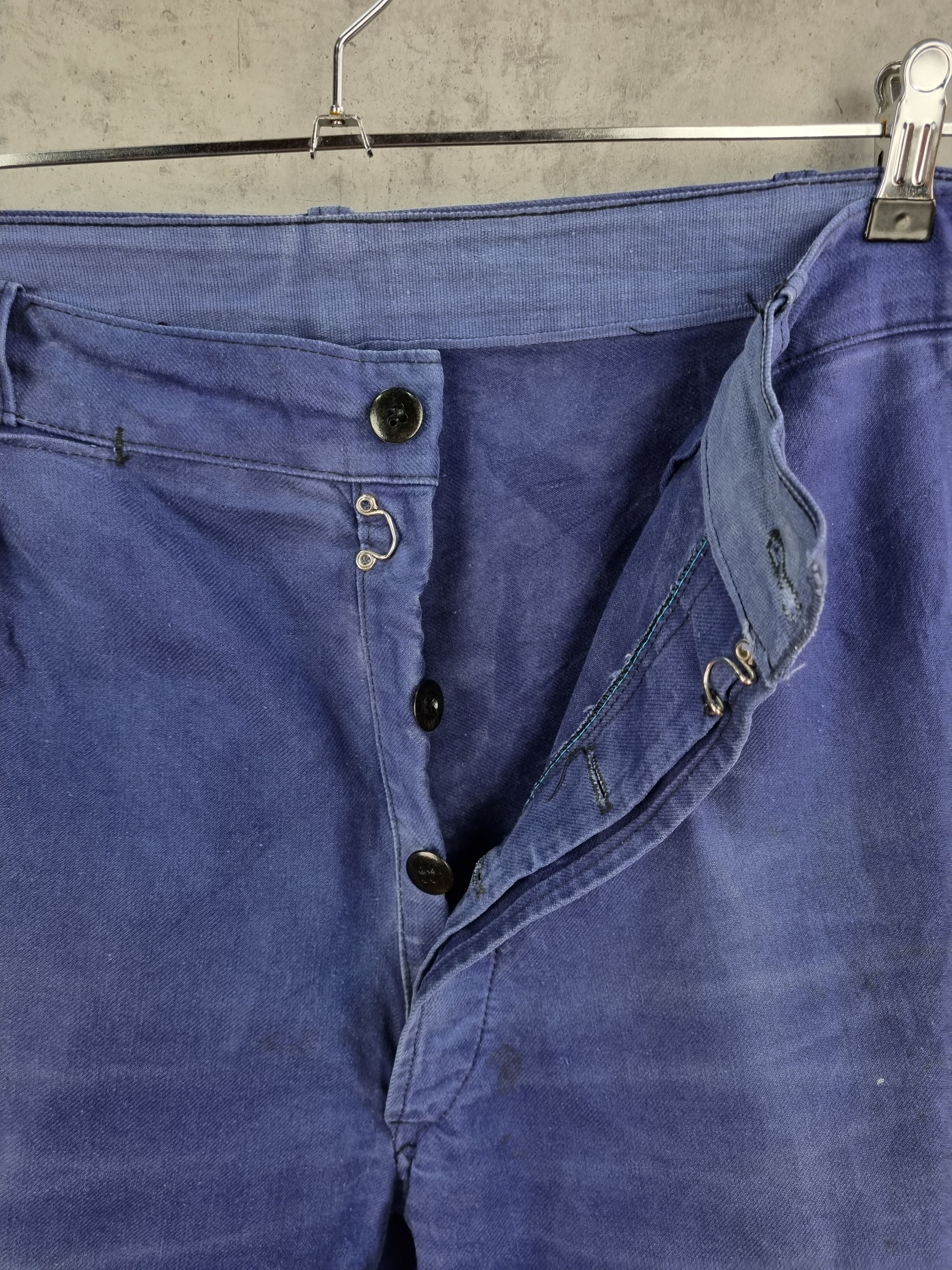 Le Laboureur × Vetra Le Vehement De Force Vintage Worker Faded Indigo Avant Garde Size US 32 / EU 48 - 10 Thumbnail