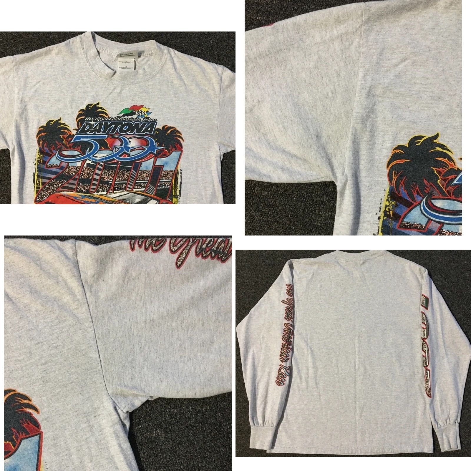 NASCAR VINTAGE NASCAR Daytona 500 Faded AOP Shirt S Driving Racing Car Biker Grunge 90s Y2K Size US S / EU 44-46 / 1 - 8 Thumbnail