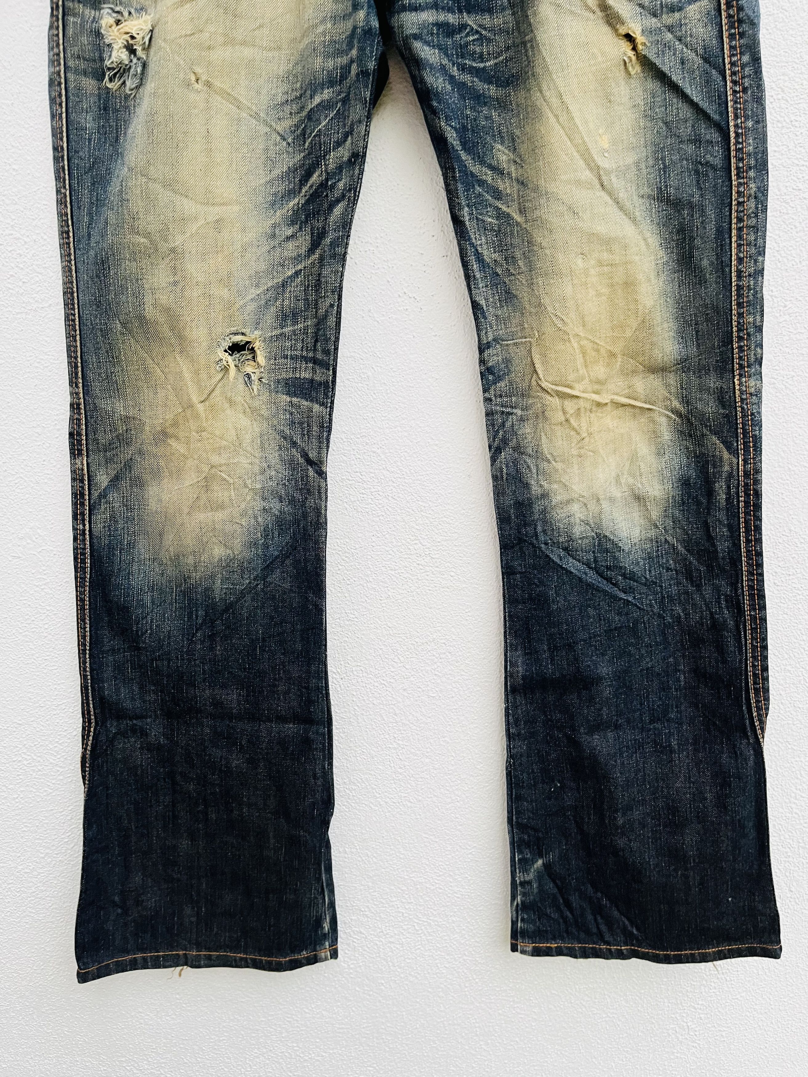Japanese Brand × Wrangler Vintage Edwin Exclusive XV Japanese Distressed Fashion Style Size US 32 / EU 48 - 4 Thumbnail