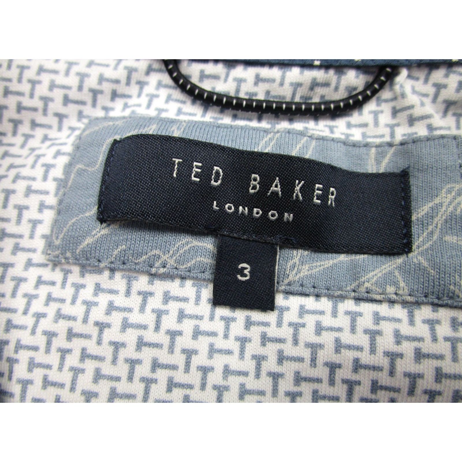 Ted Baker Ted Baker Polo Shirt Men's Medium Sky Blue Floral Print Short Sleeve Chest Pocket Tropical Size US M / EU 48-50 / 2 - 5 Thumbnail