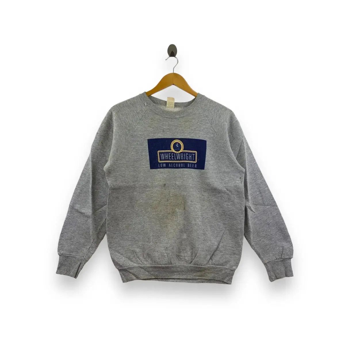 Vintage Vintage 90’ WHEELWRIGHT Low Alcohol Beer Brewery Sweatshirt Size M / US 6-8 / IT 42-44 - 1 Thumbnail