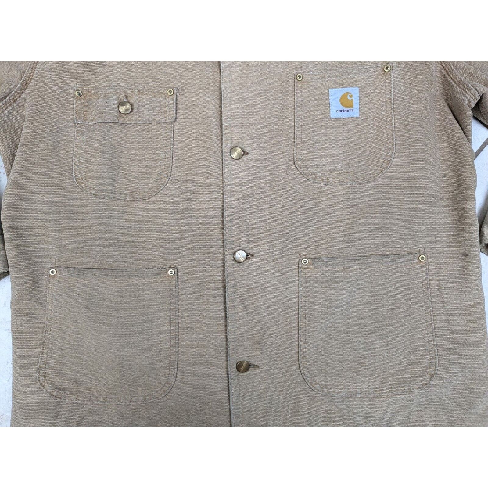 Carhartt Vtg Carhartt Chore Barn Jacket Coat Blanket Lined Canvas Size US XXL / EU 58 / 5 - 5 Thumbnail