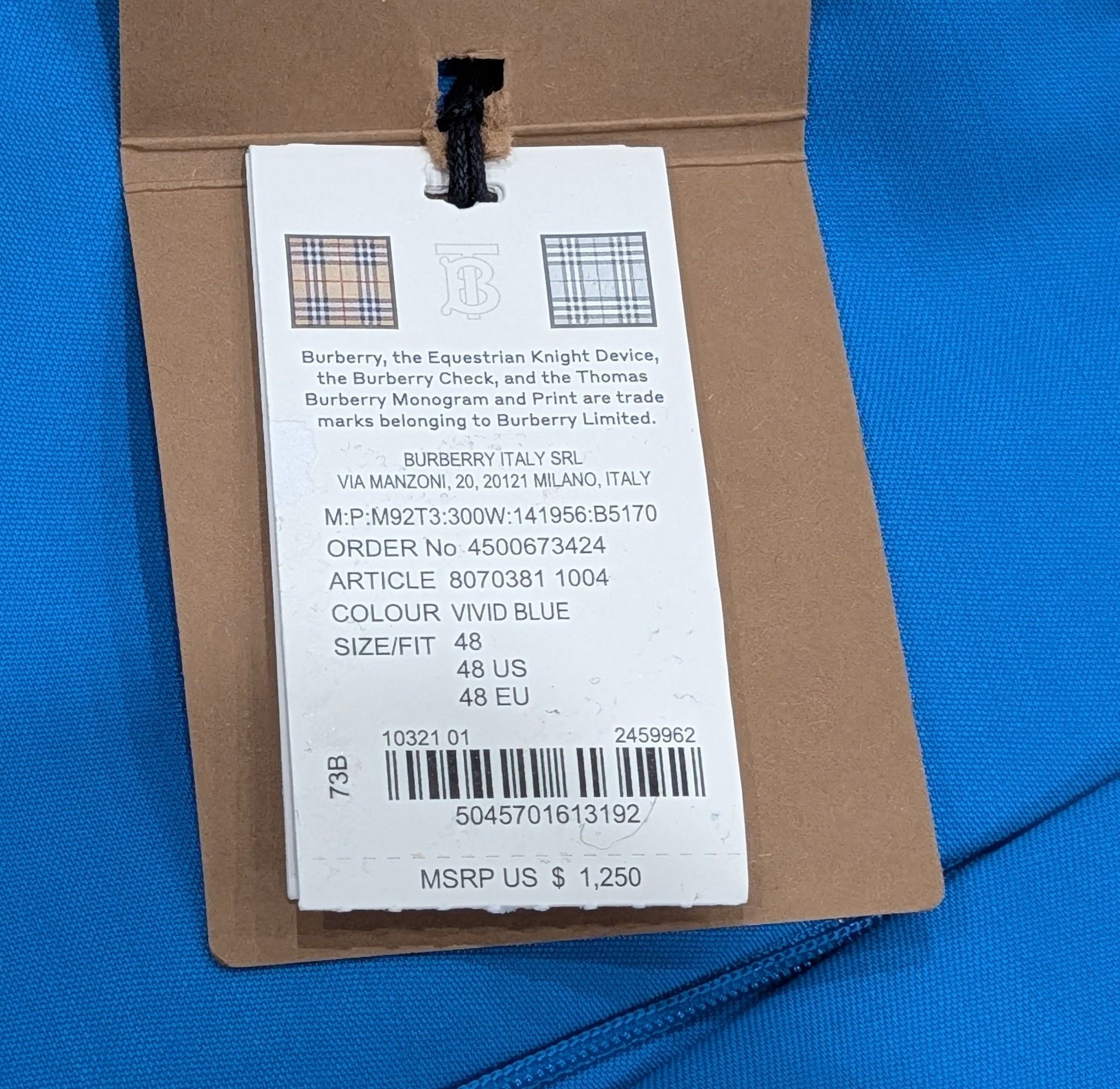 Burberry Burberry Tailored Wool Trousers Pants Vivid Blue 48 US 32 Size US 32 / EU 48 - 9 Thumbnail